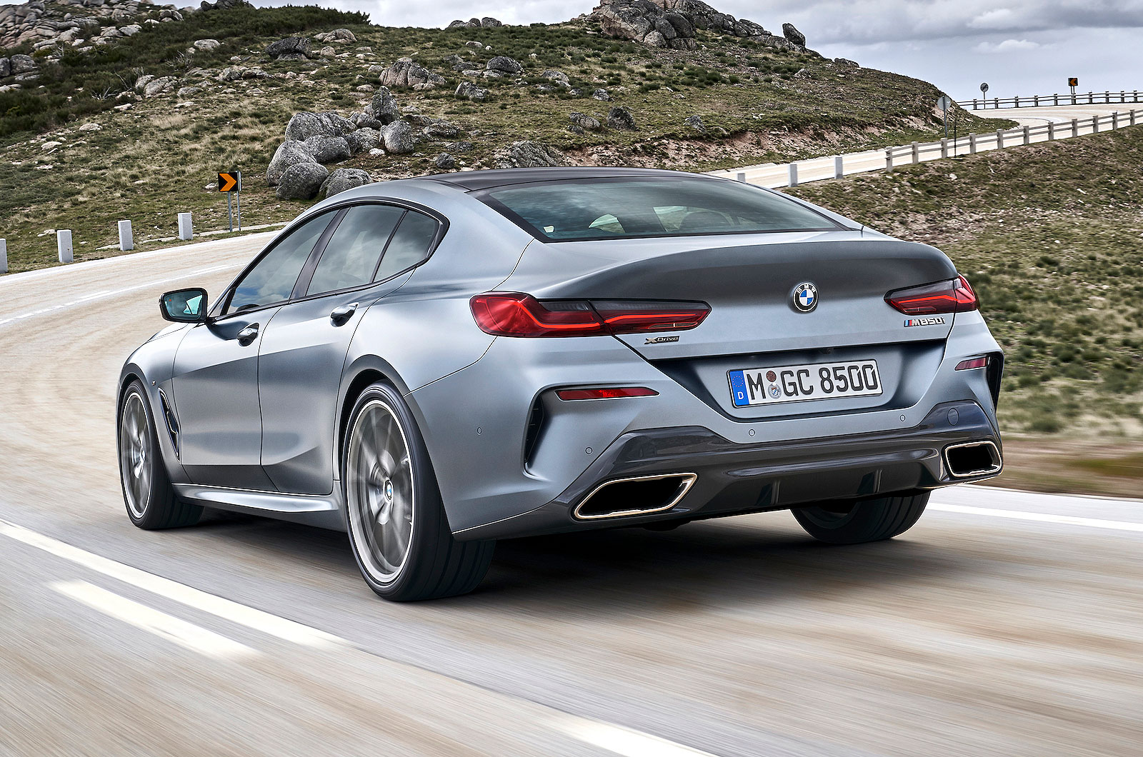 BMW 8 Series Gran Coupé rear cornering