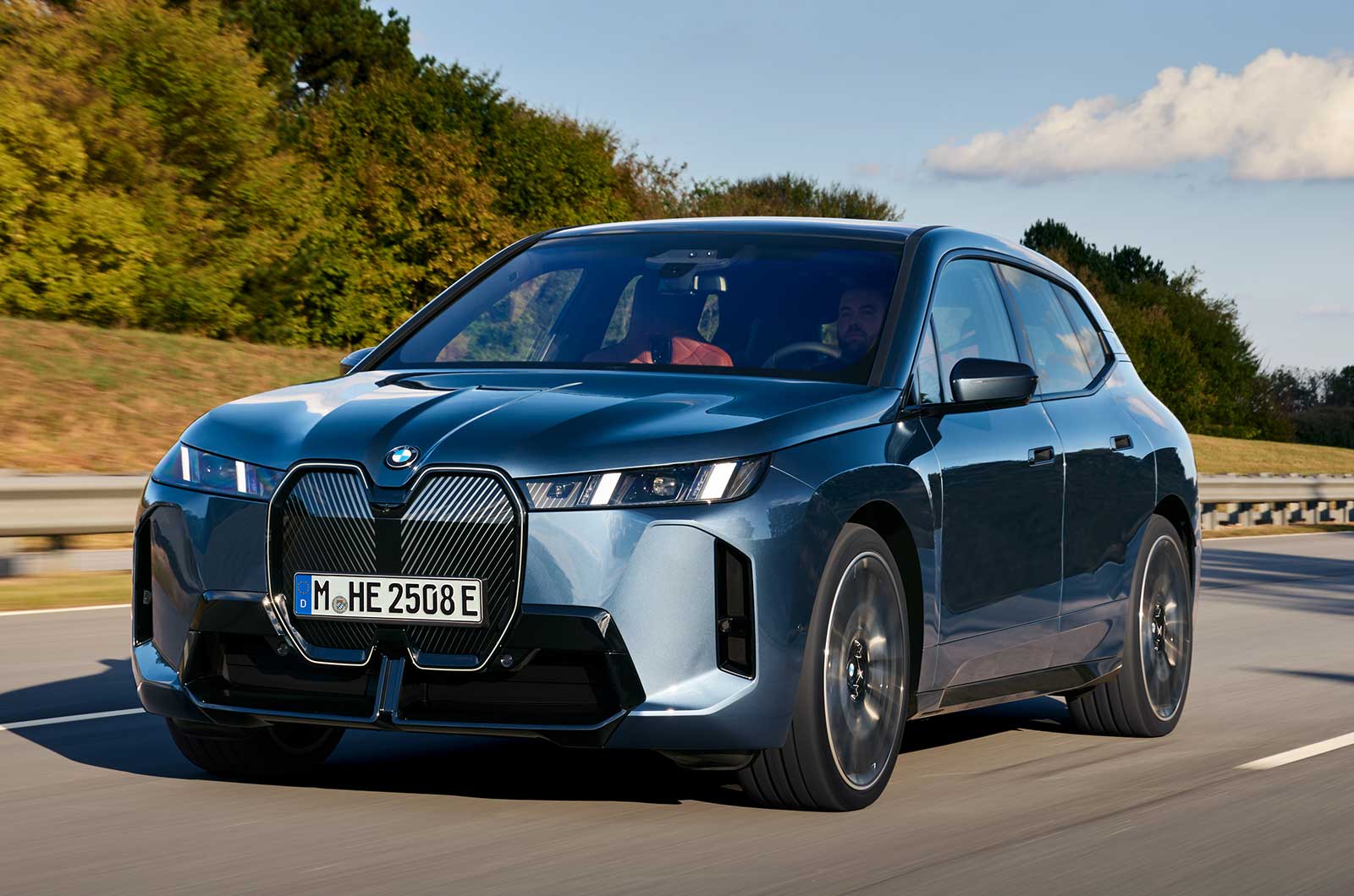 BMW iX front driving