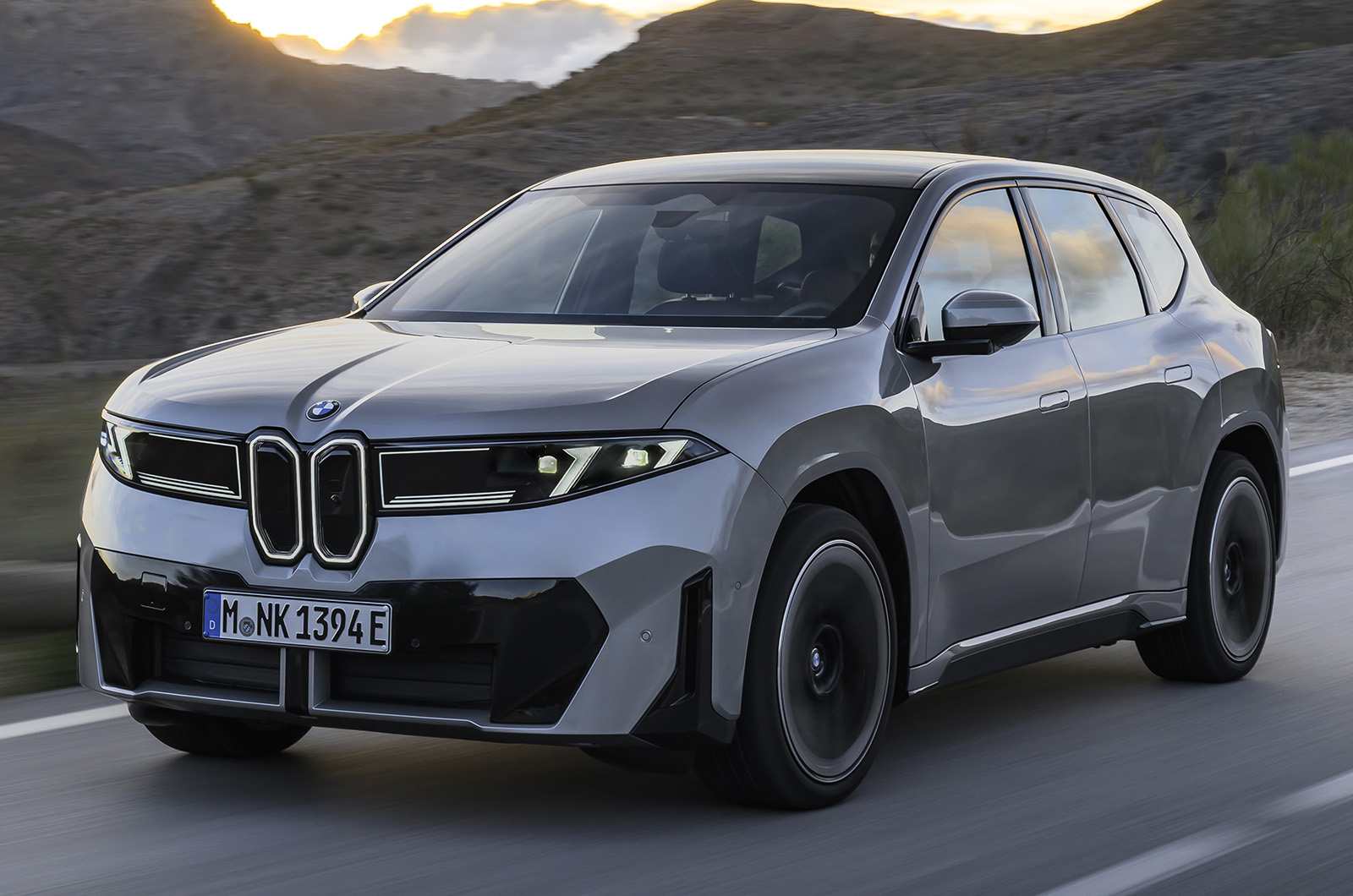 BMW iX3 driving front left