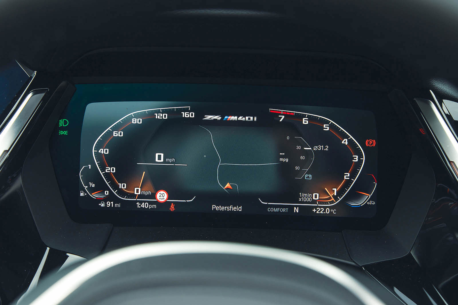 BMW Z4 driver display