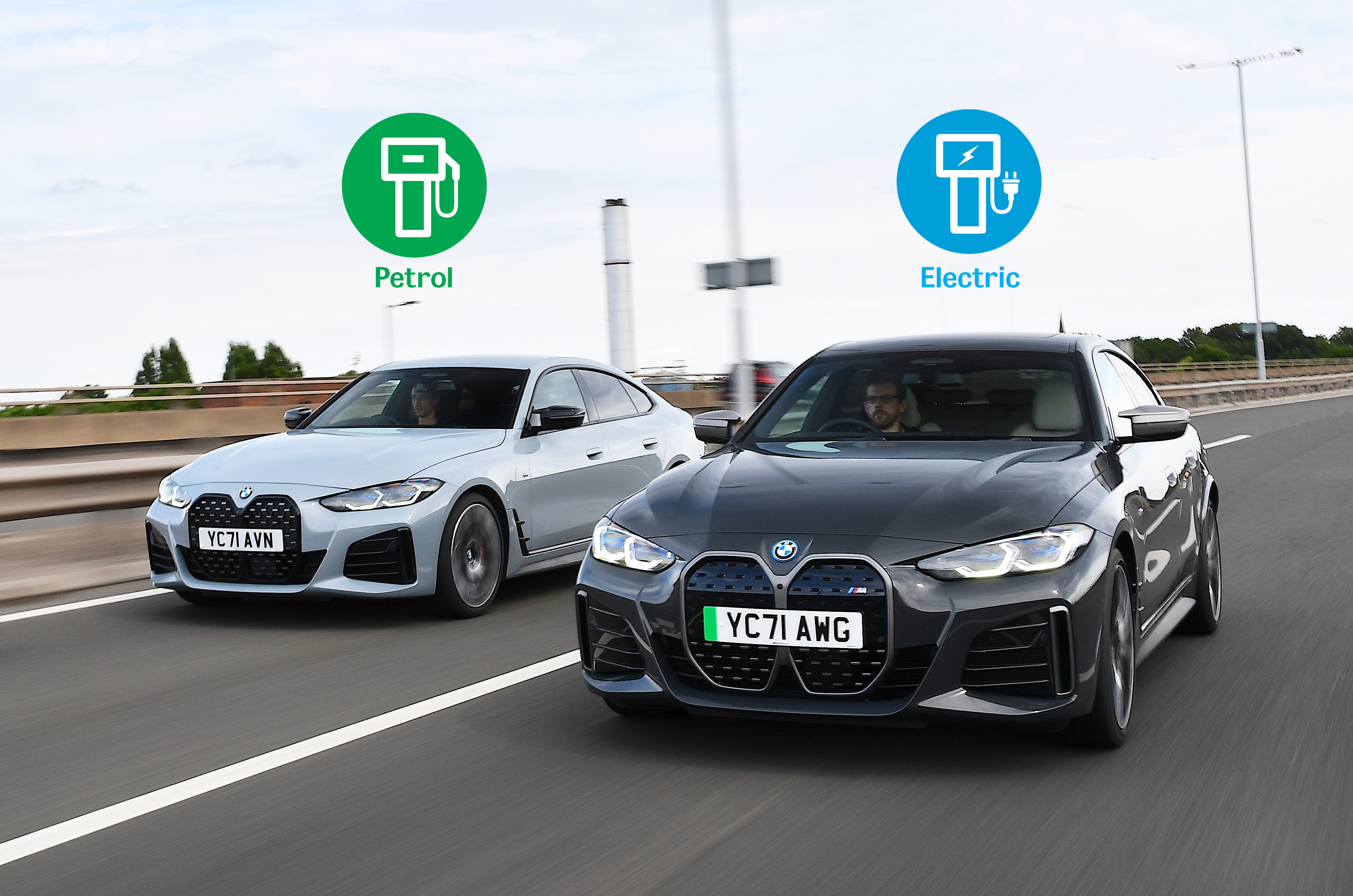 BMW 4 Series Gran Coupe and BMW i4 fronts
