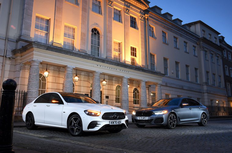 New Mercedes E300e vs BMW 530e