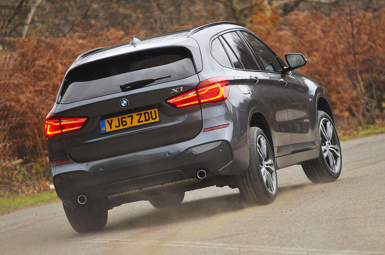 BMW X1 rear cornering