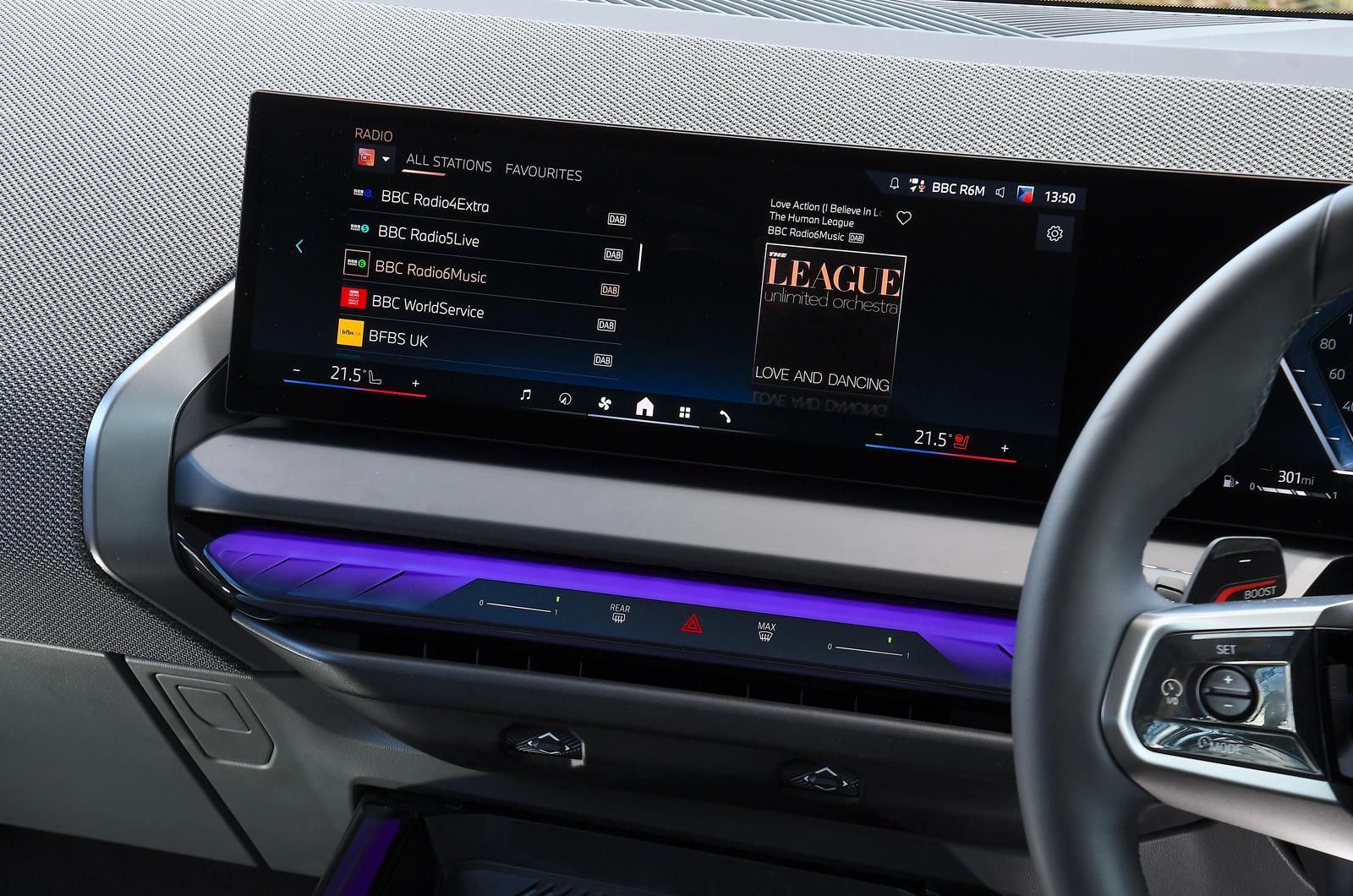 BMW X3 touchscreen