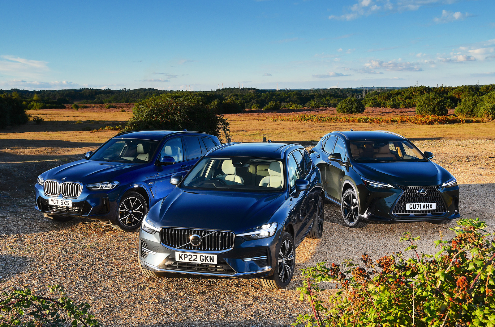 New BMW X3 and Volvo XC60 hybrids vs Lexus NX