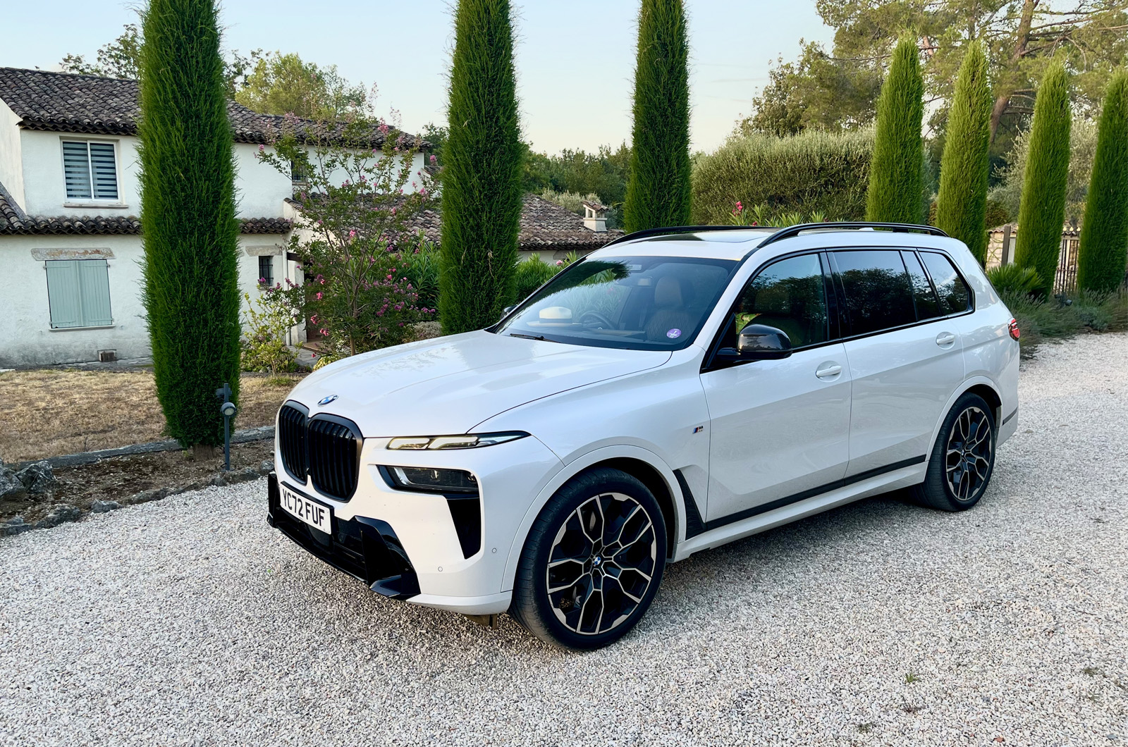 BMW X7 parked in France