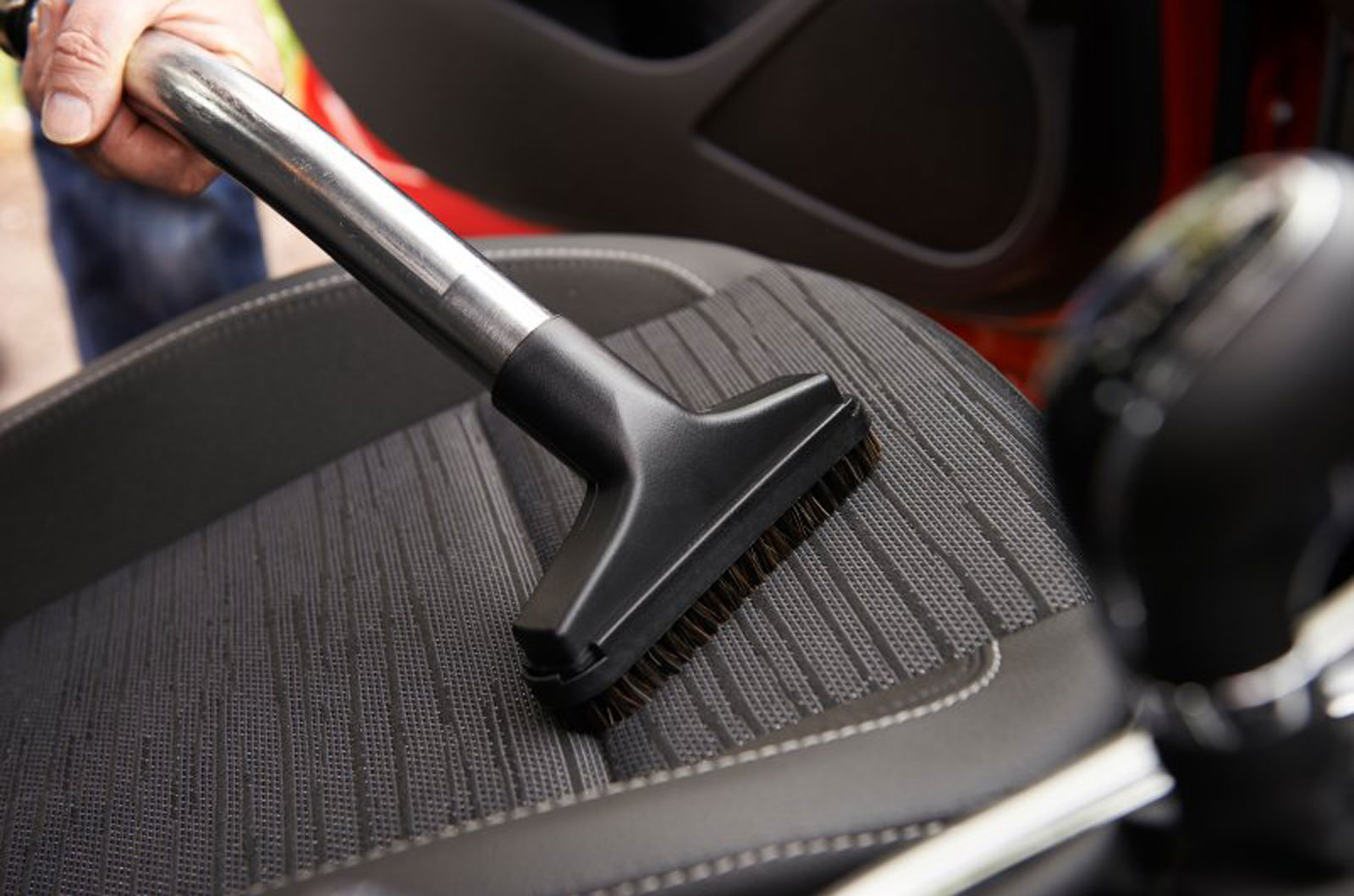 Cleaning car seat