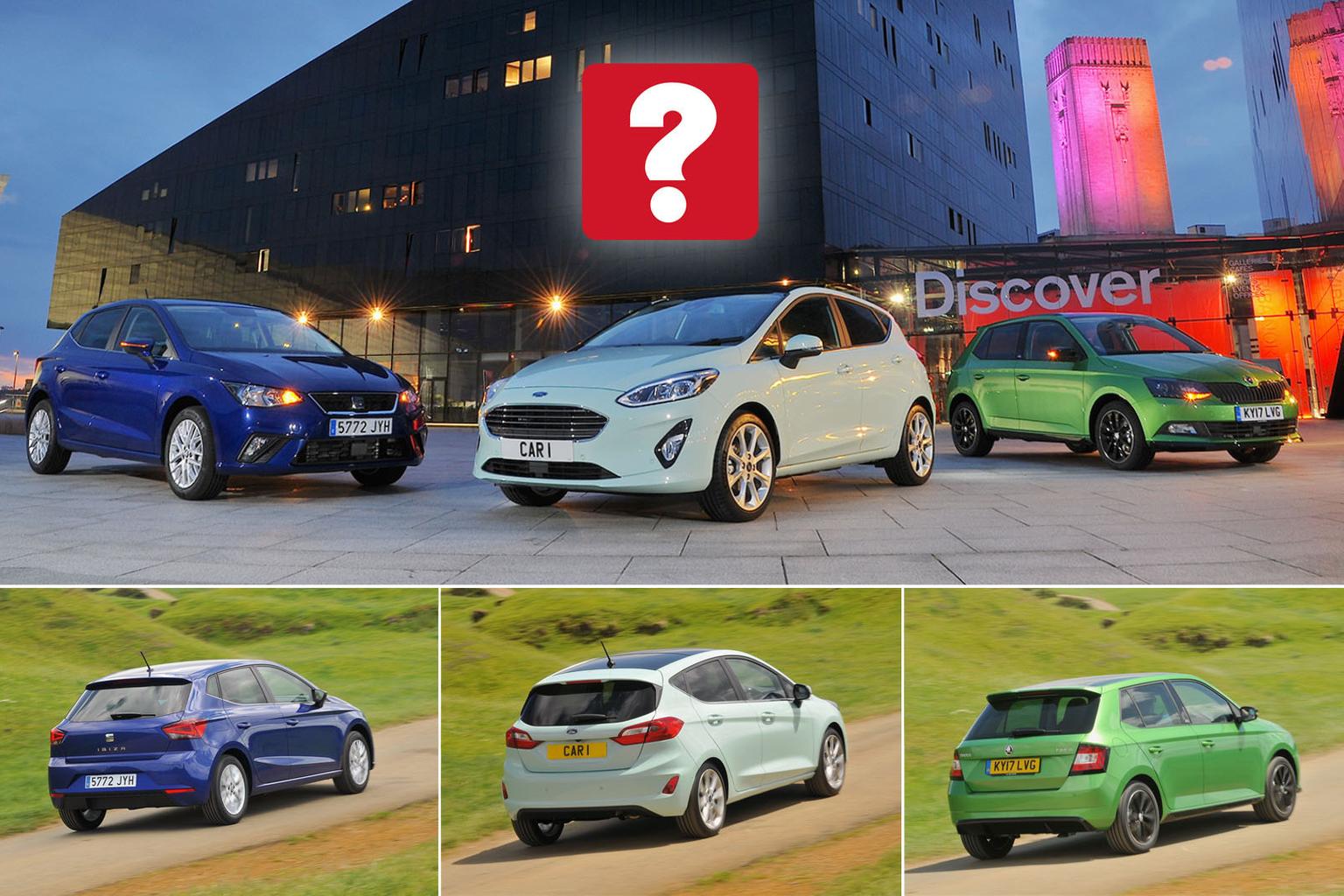 New Ford Fiesta & Seat Ibiza vs Skoda Fabia