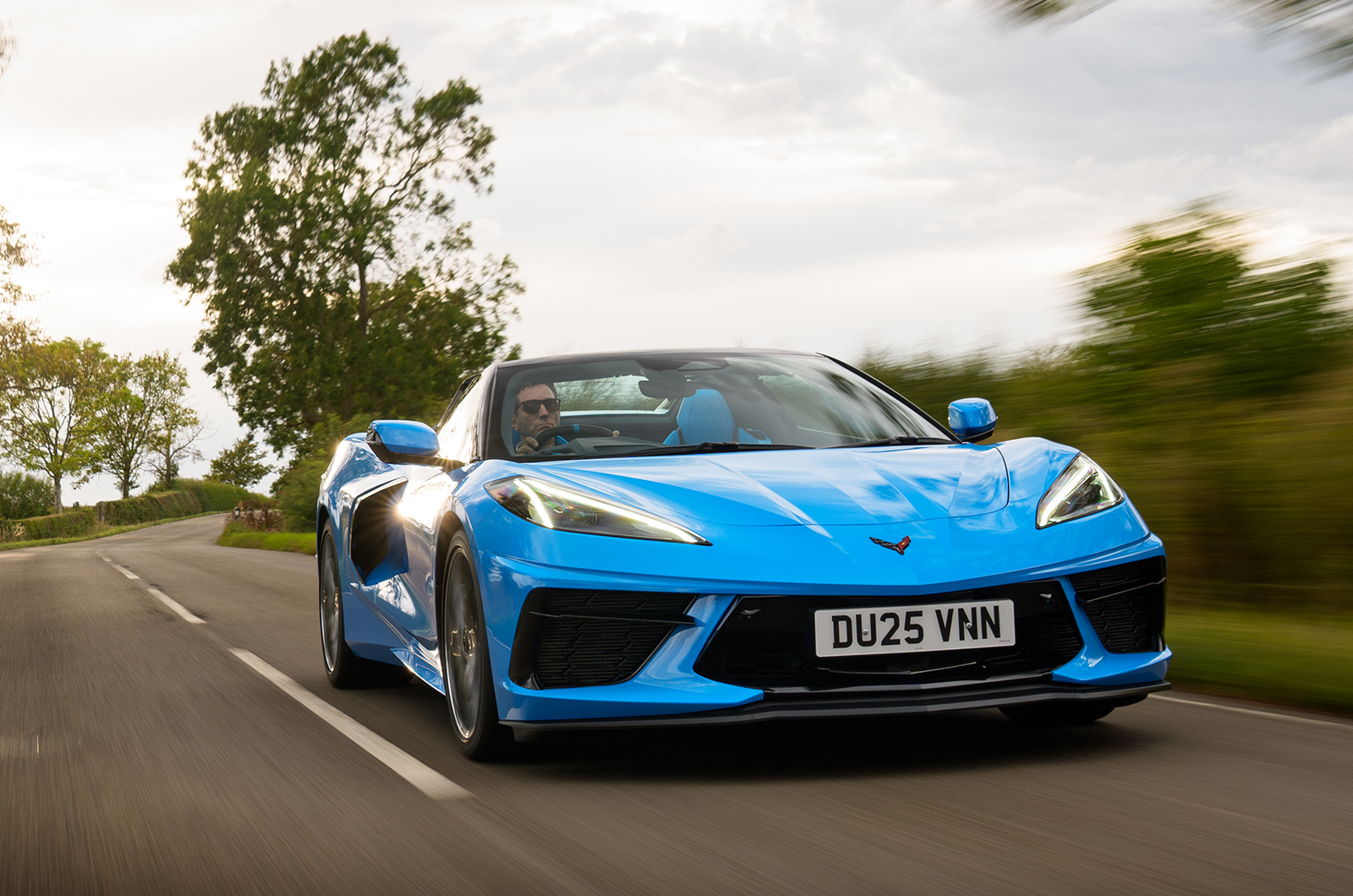 Chevrolet Corvette driving