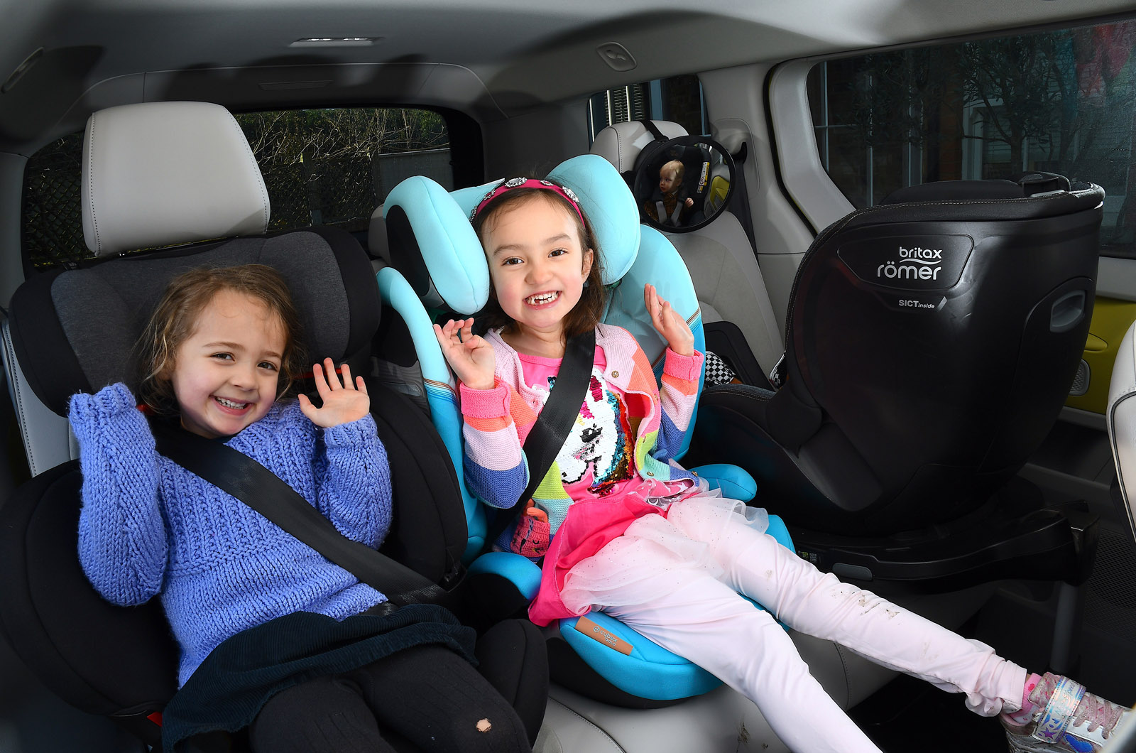 Children in child car seats