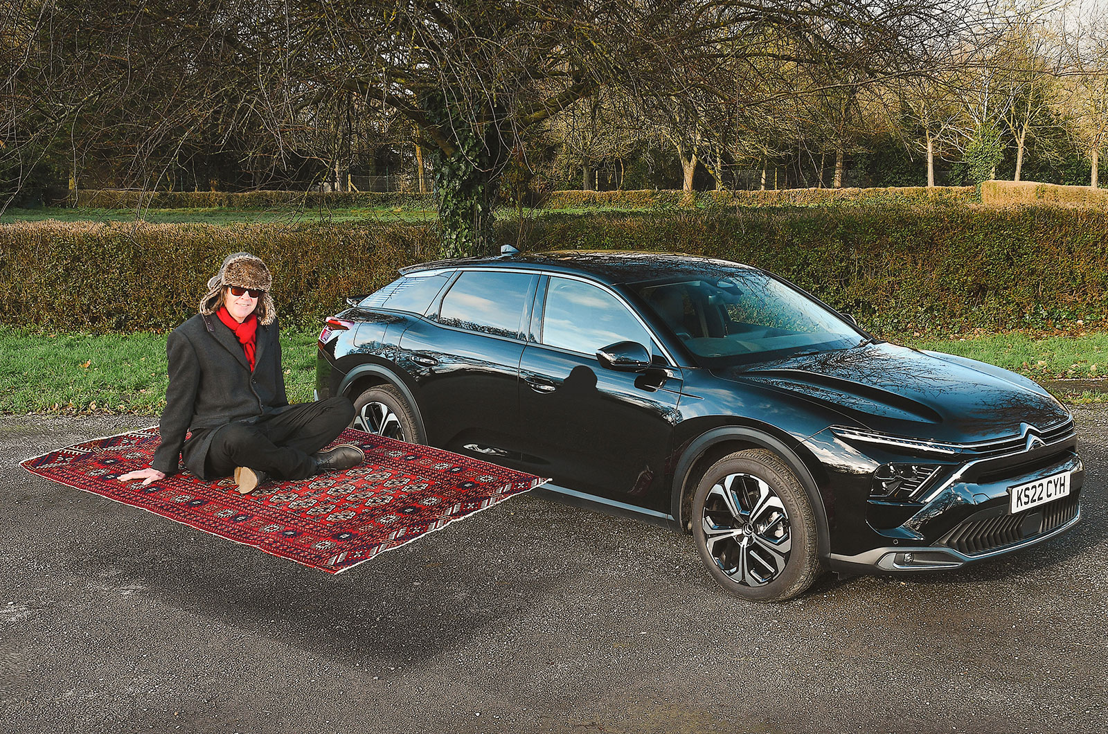 Citroen C5 X and a magic carpet