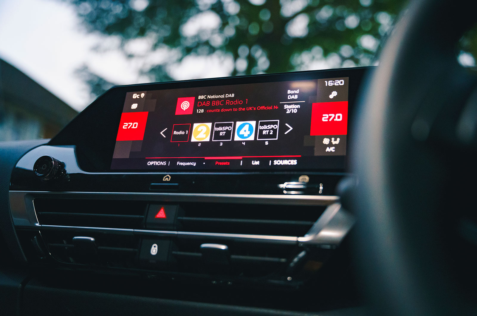 Citroen C4 infotainment