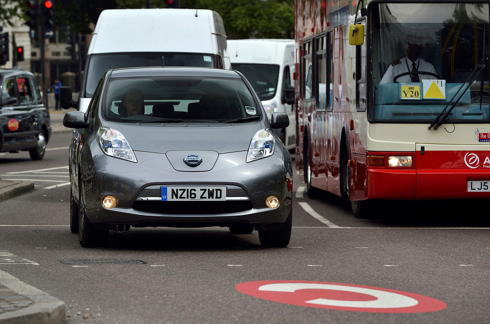 Nissan Leaf in the congestion charge zone