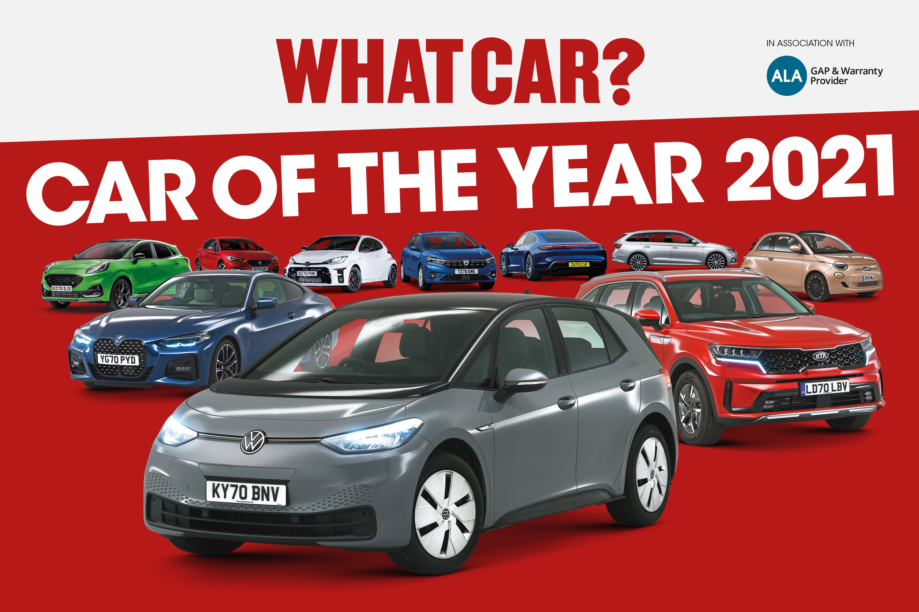 What Car? Podcast Car of the Year 2021 logo
