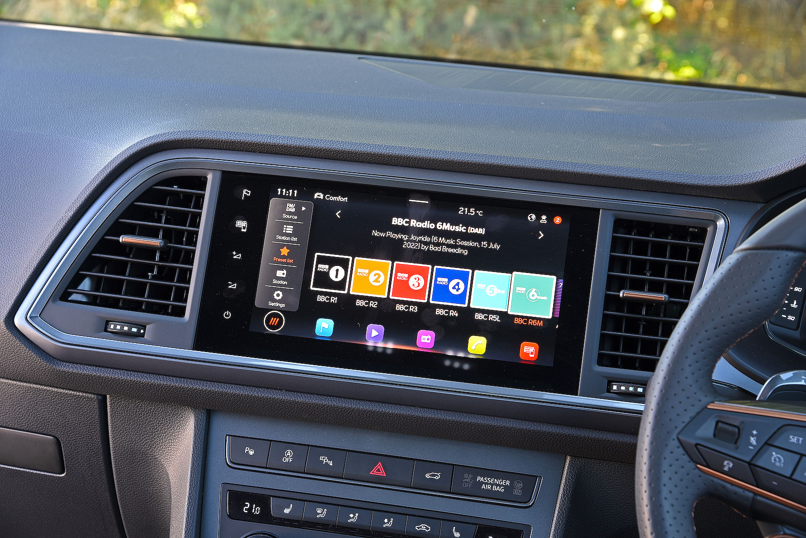 Cupra Ateca infotainment touchscreen