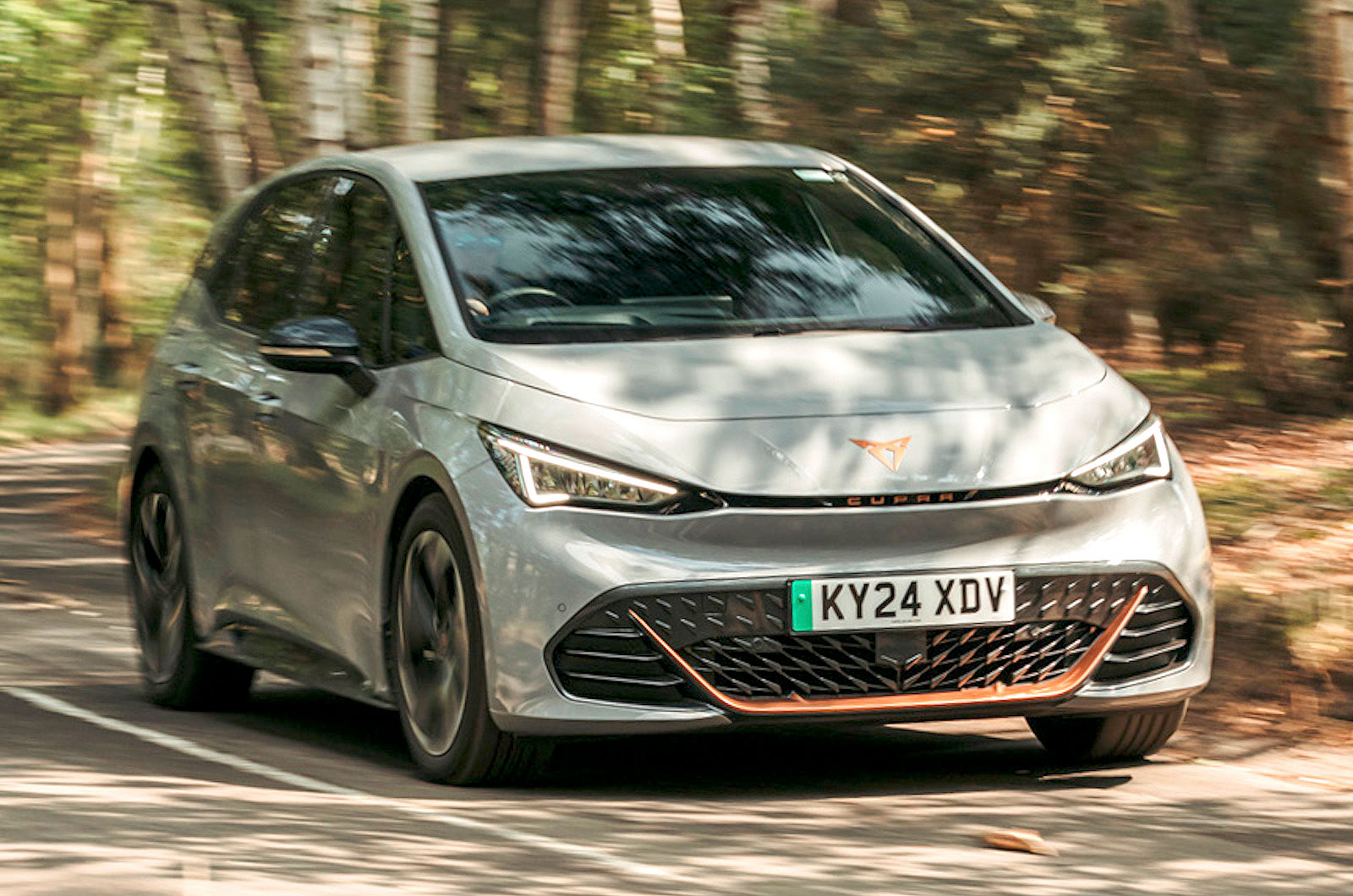 Cupra Born front cornering