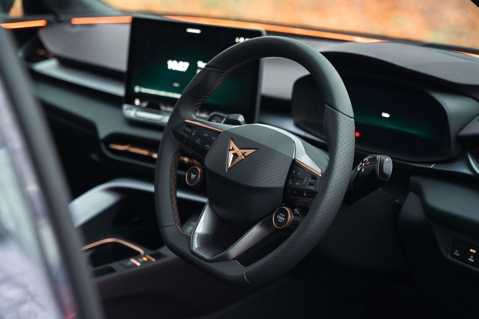 Cupra Terramar steering wheel and screens