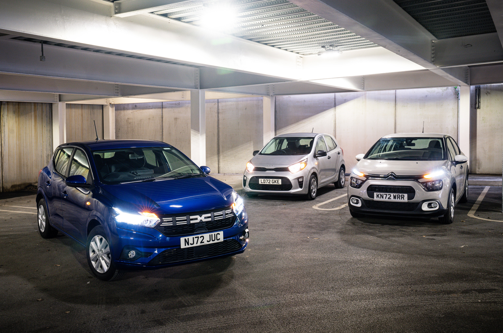 Dacia Sandero vs Citroen C3 vs Kia Picanto