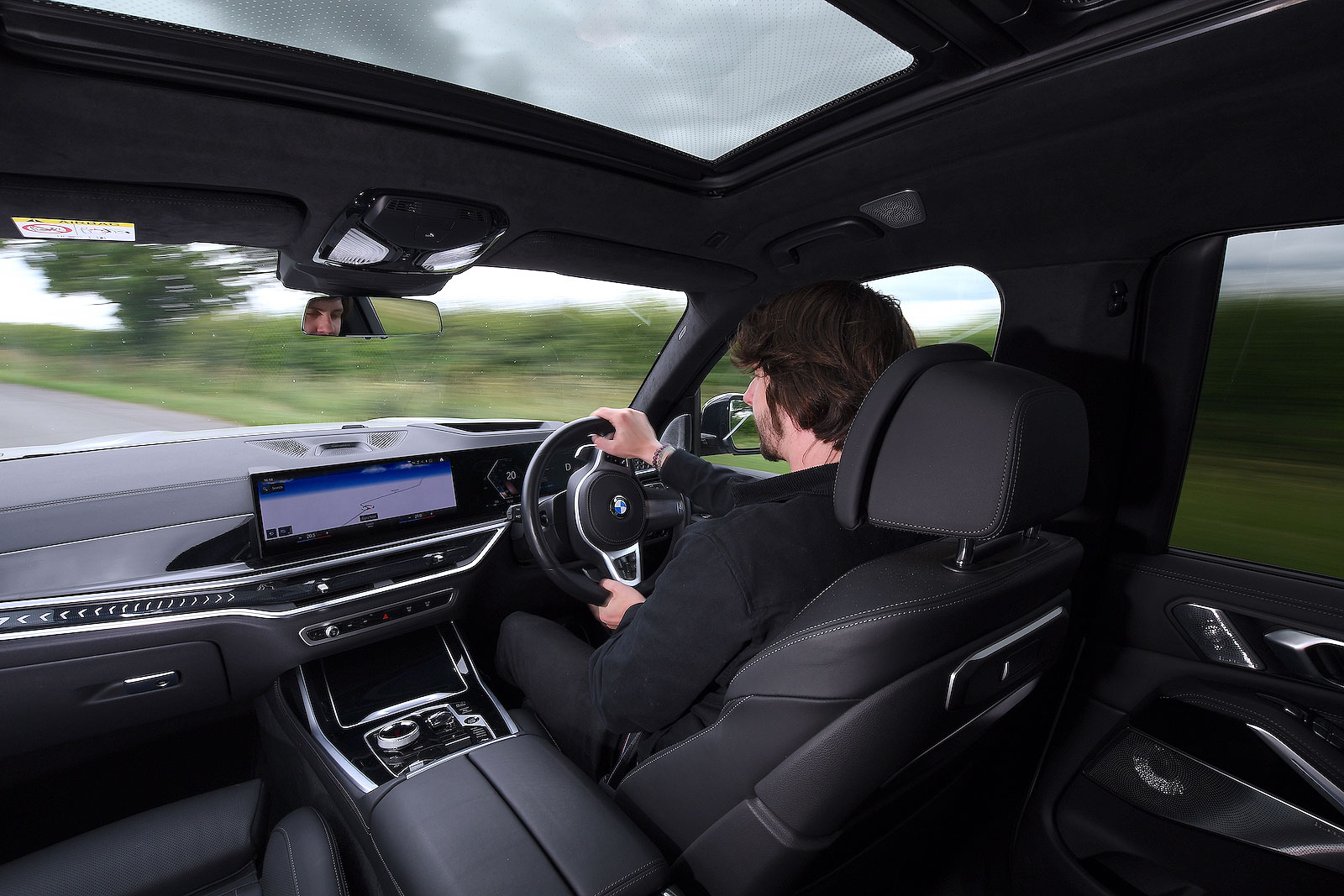 Dan Jones test driving BMW X7