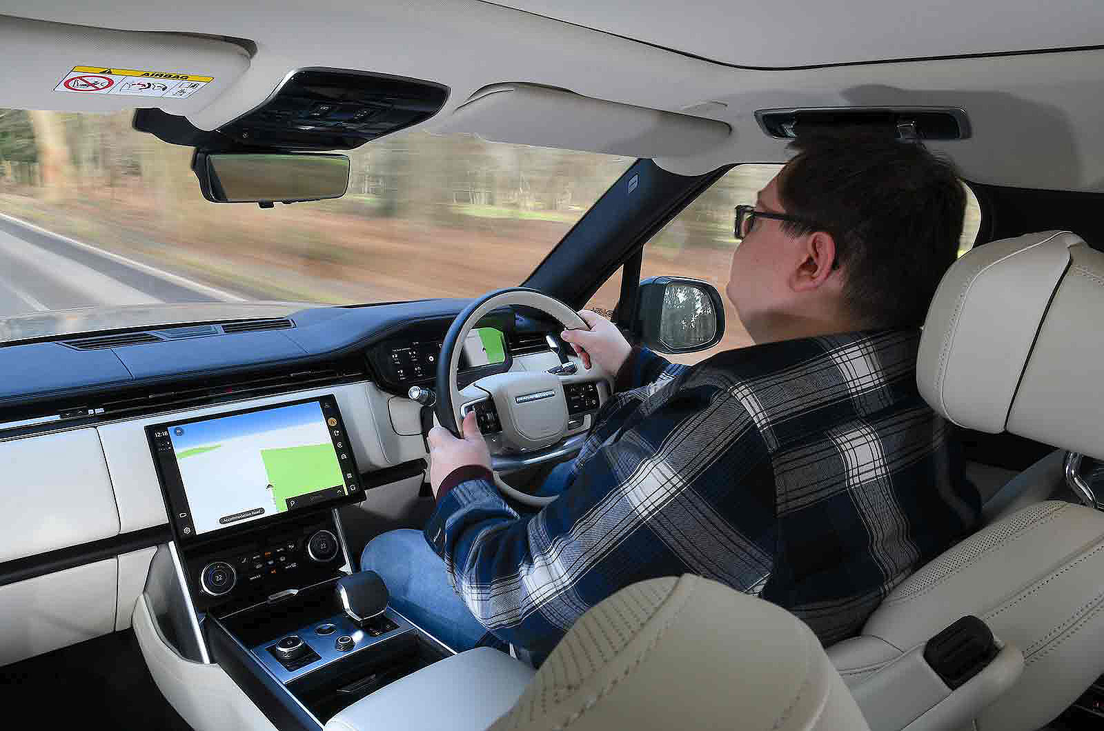 Darren Moss road testing Range Rover