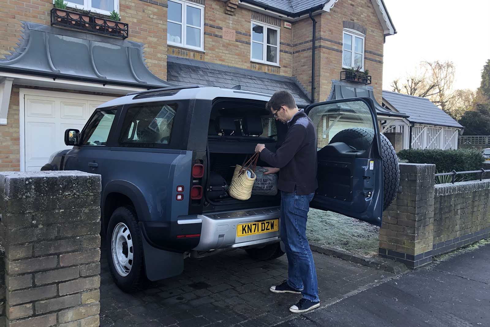 Land Rover Defender boot access