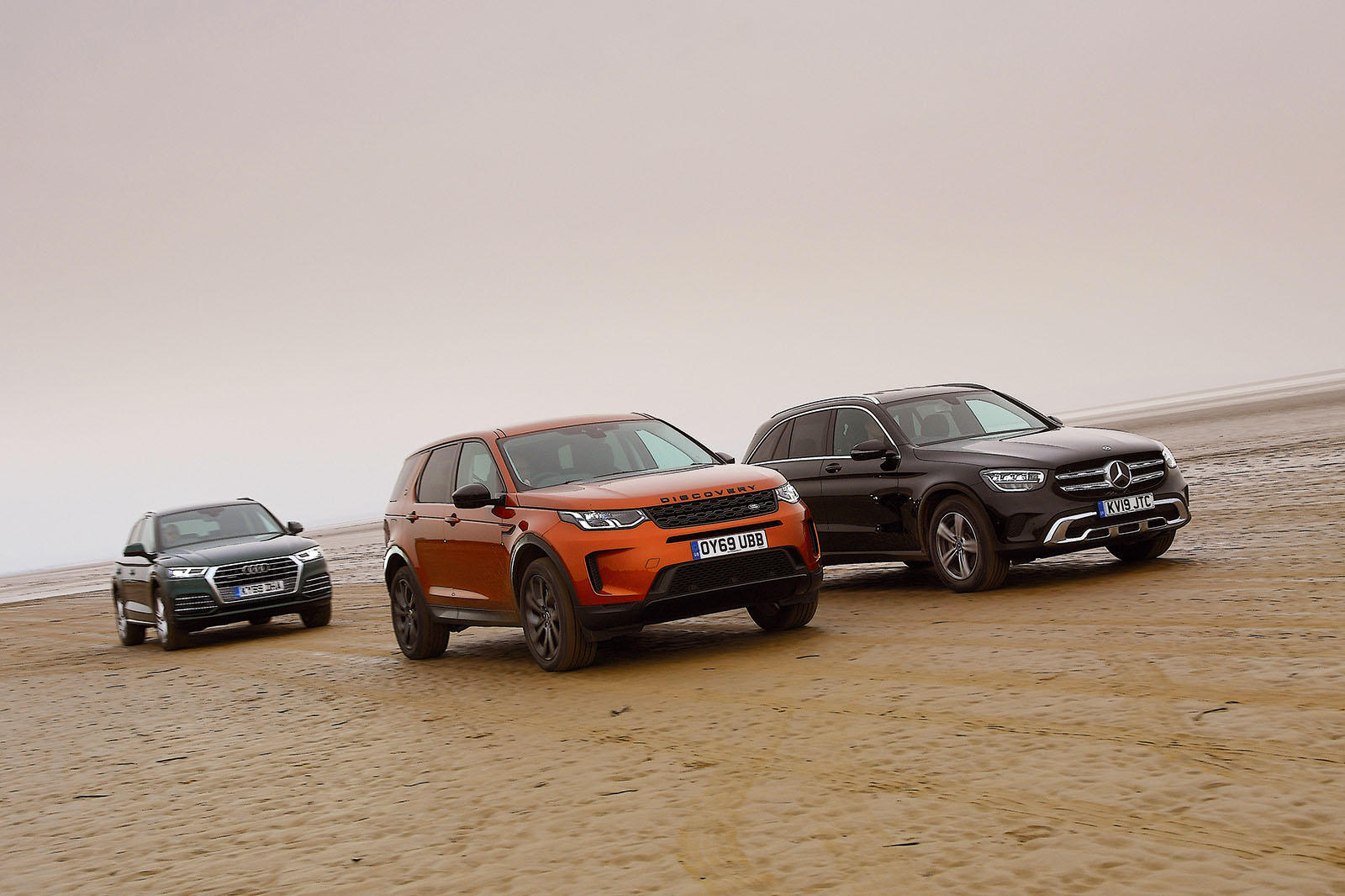 New Land Rover Discovery Sport & Mercedes GLC vs Audi Q5