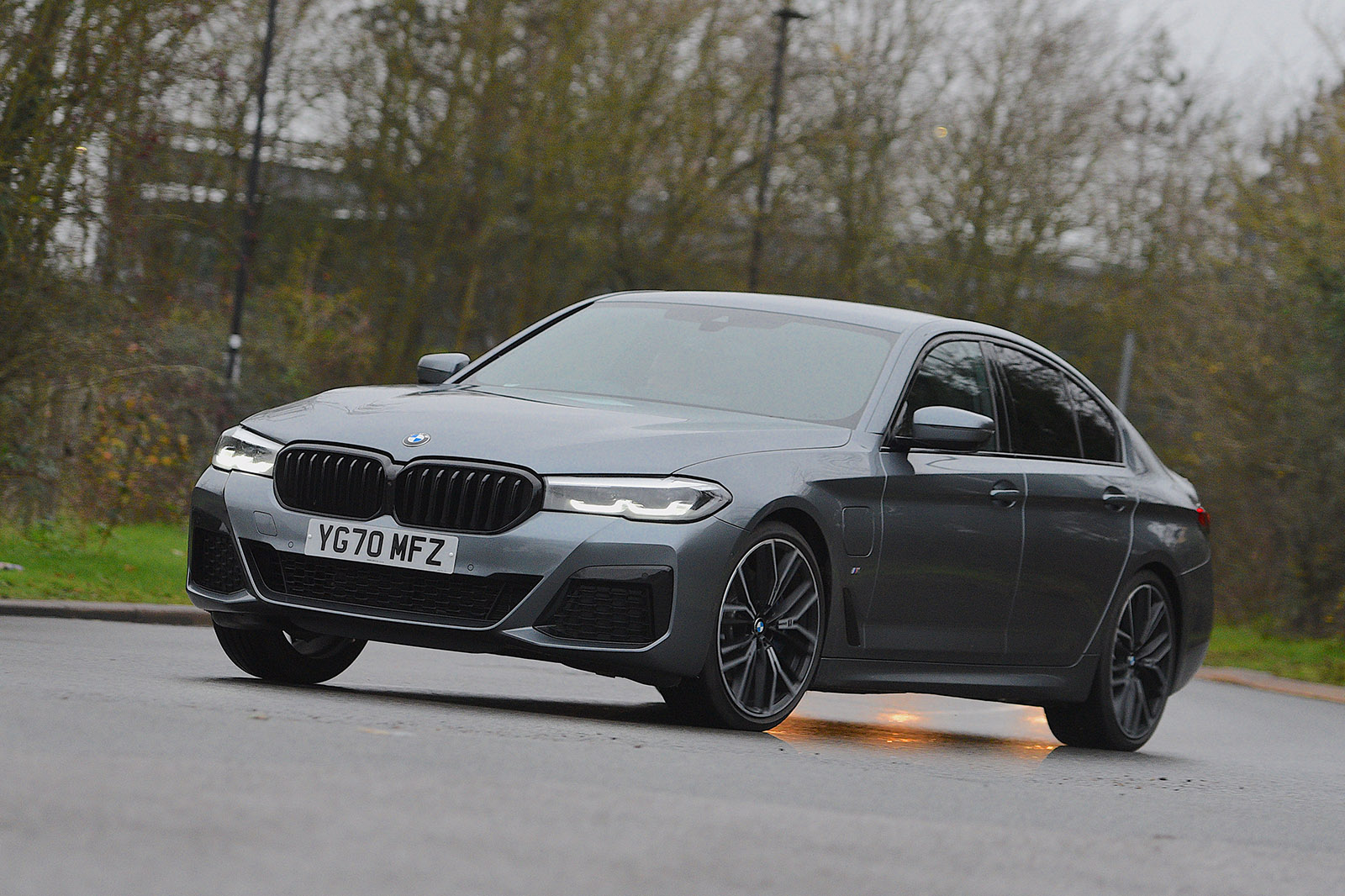 BMW 5 Series 2021 front left cornering