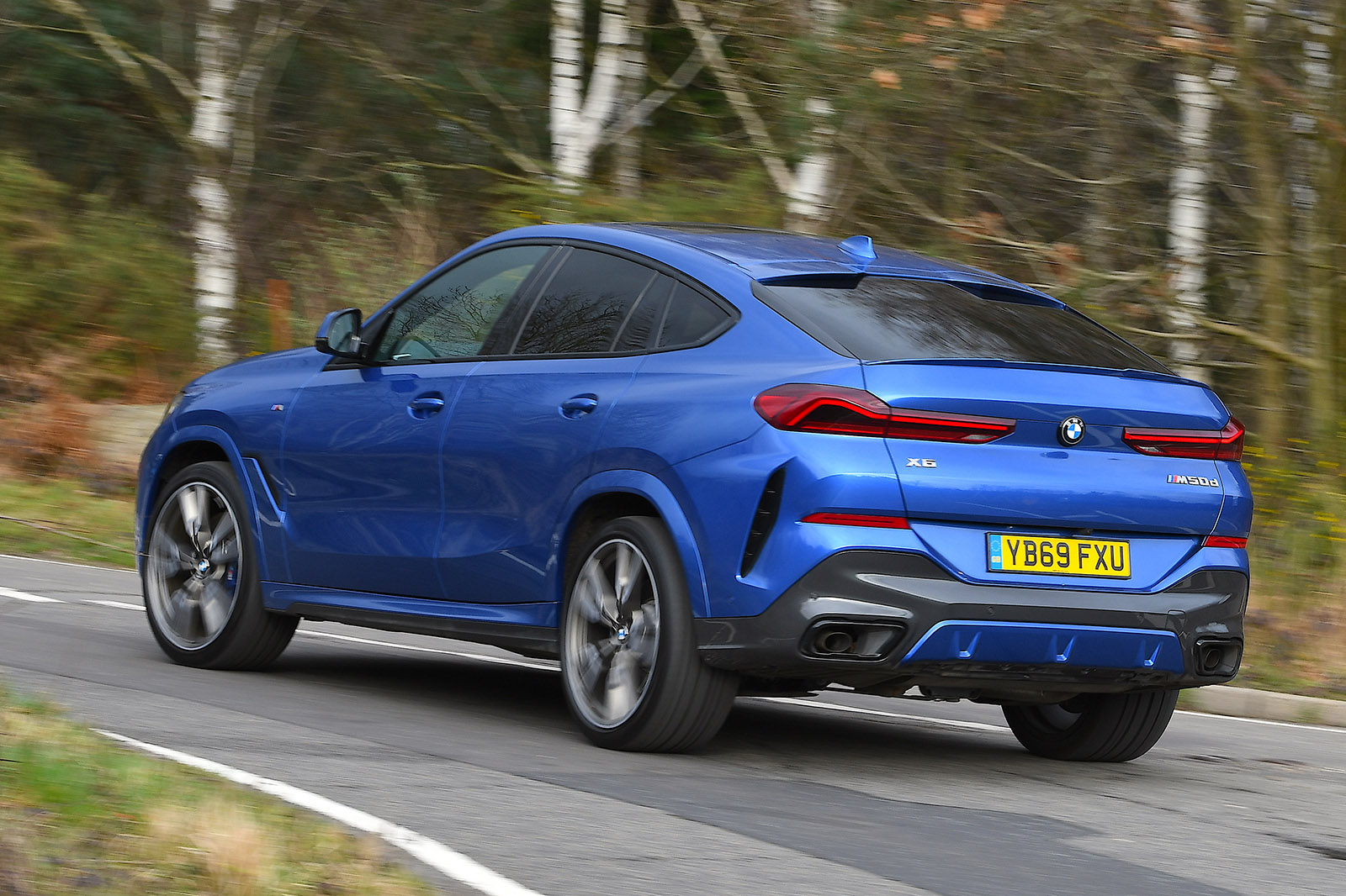 BMW X6 2021 RHD rear left tracking