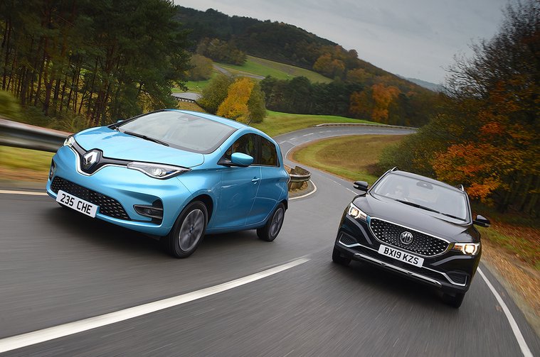 New MG ZS EV vs new Renault Zoe