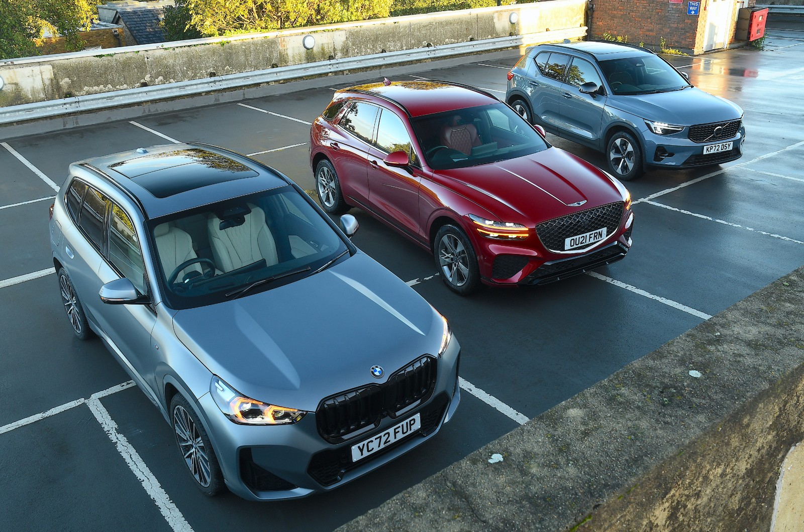 New BMW X1 vs New Genesis GV70 vs Volvo XC40 triple