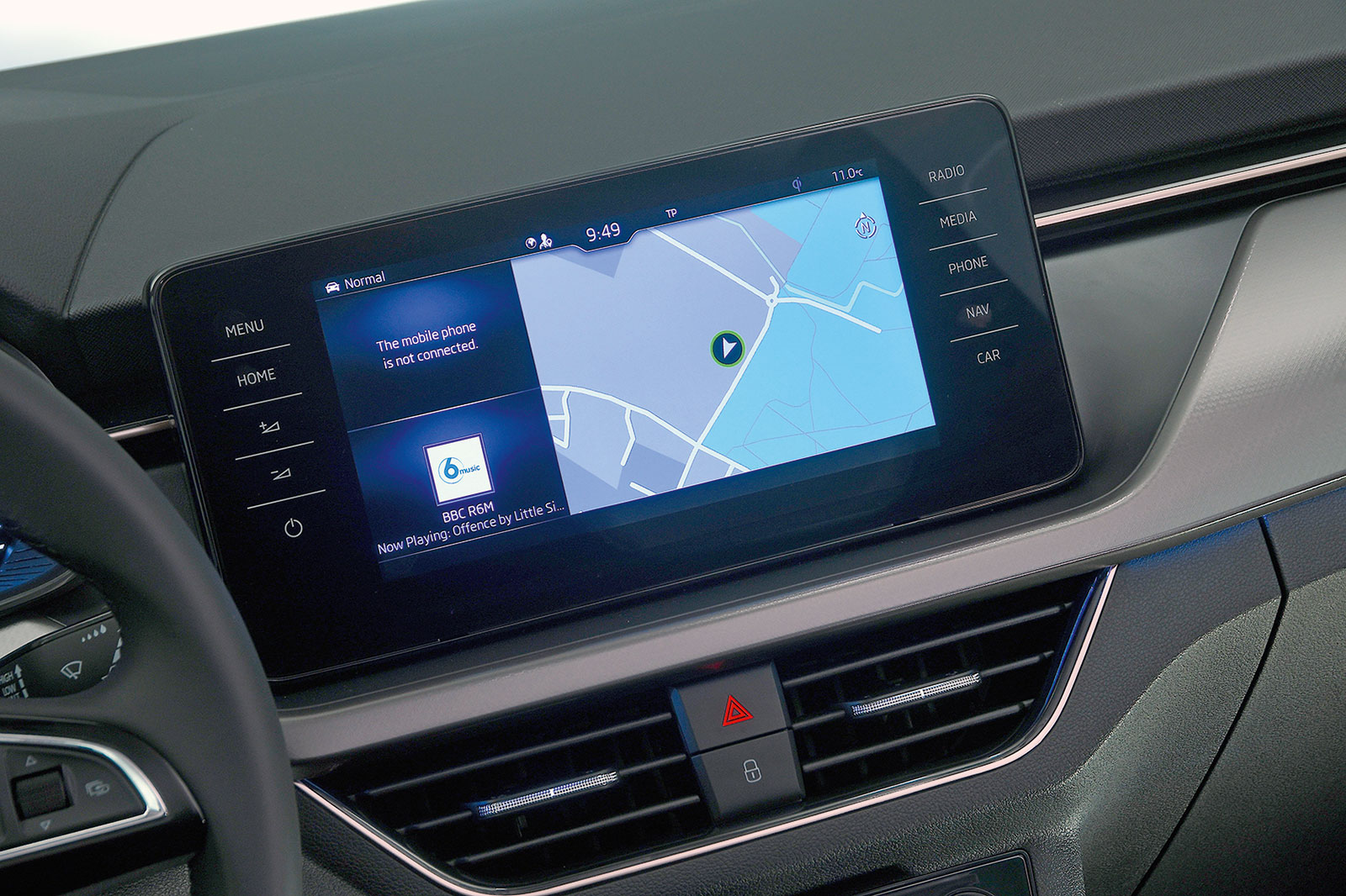 Skoda Scala infotainment