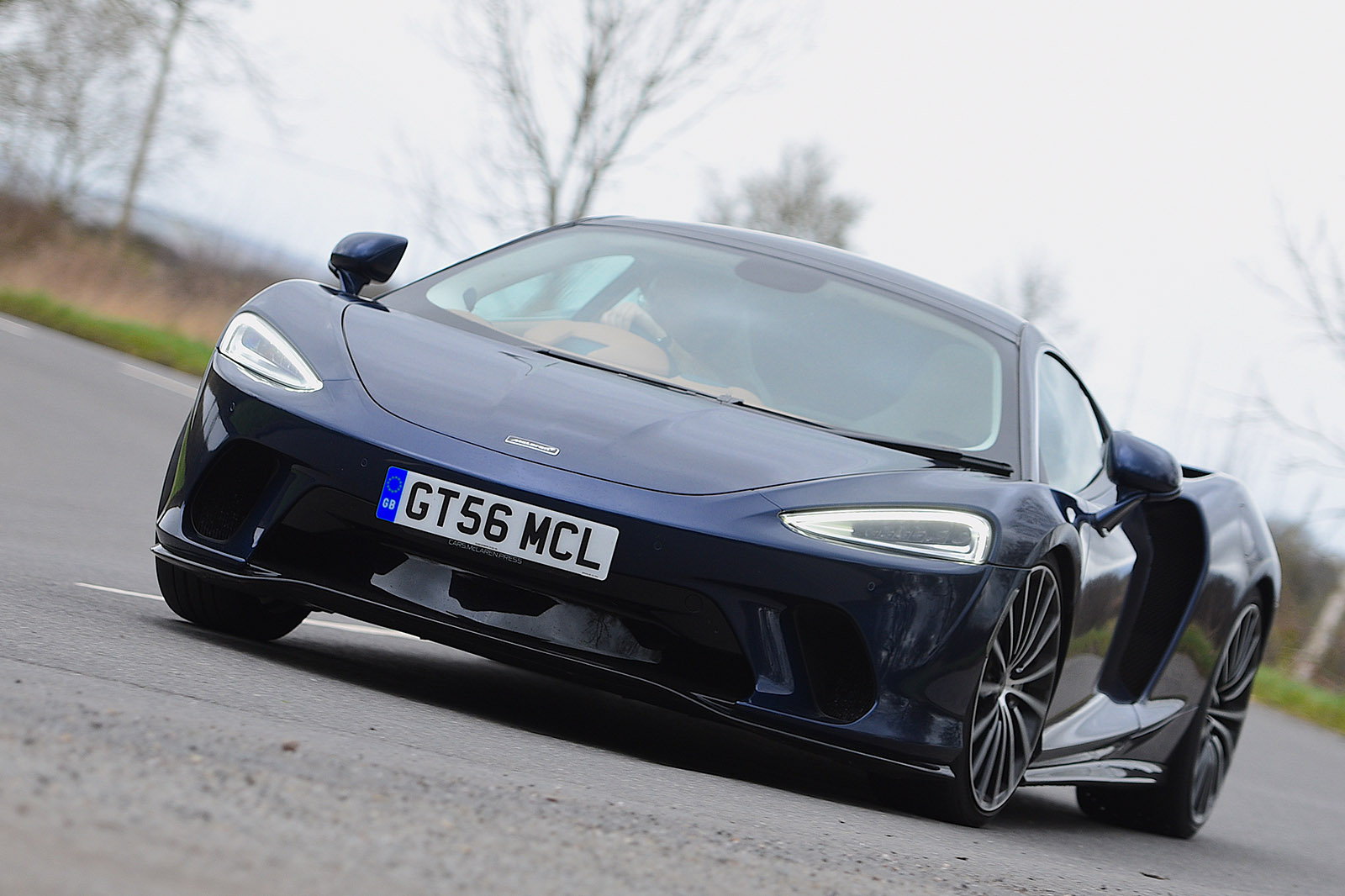 McLaren GT 2020 RHD front left tracking