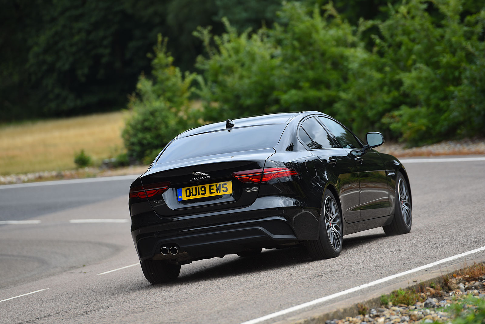 Jaguar XE driving