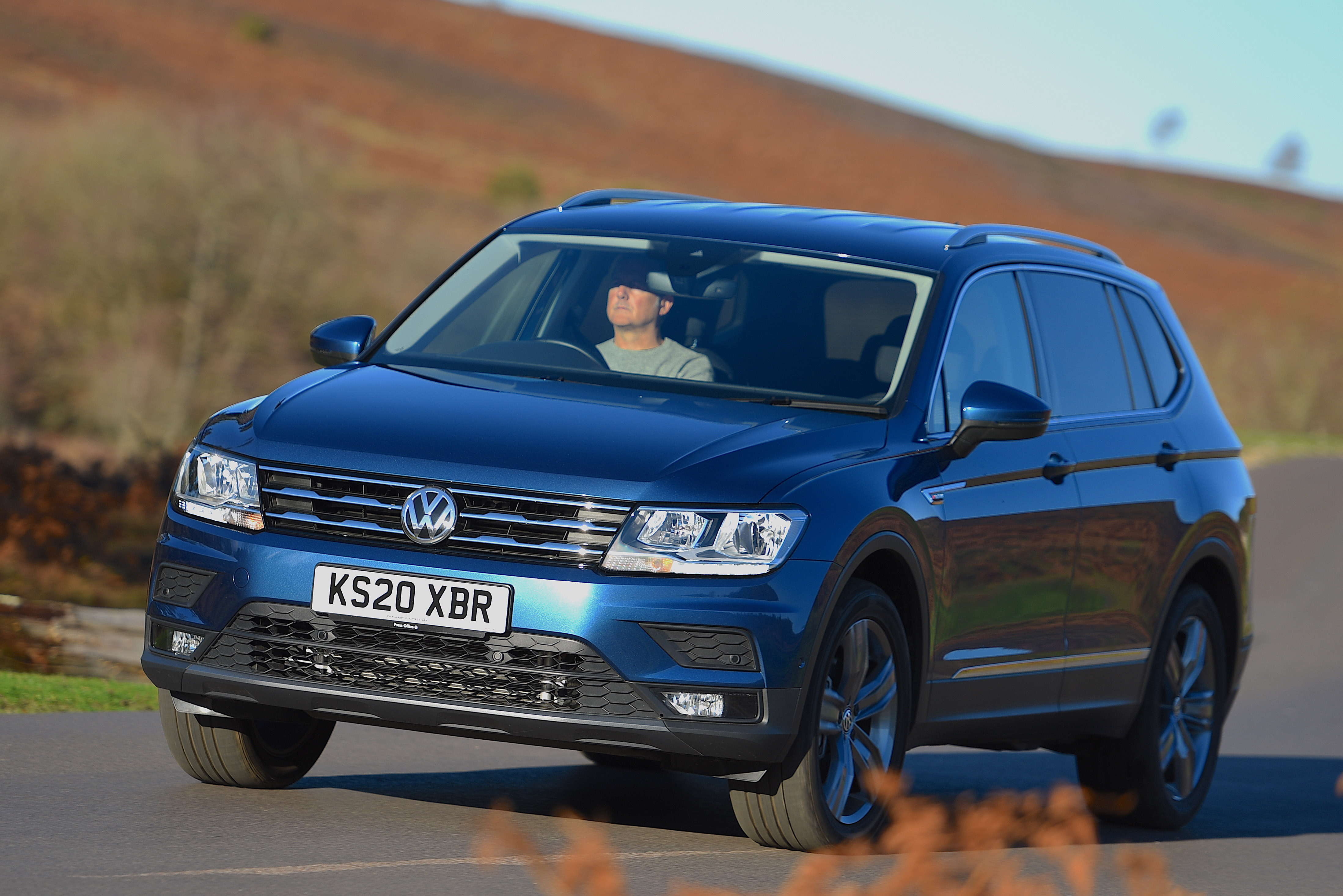 Volkswagen Tiguan Allspace used long-termer front tracking shot