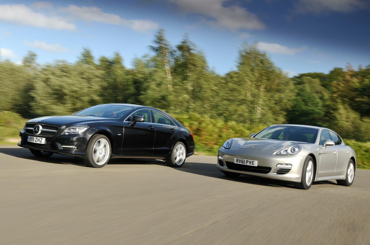 Used test – stylish luxury cars: Mercedes-Benz CLS vs Porsche Panamera