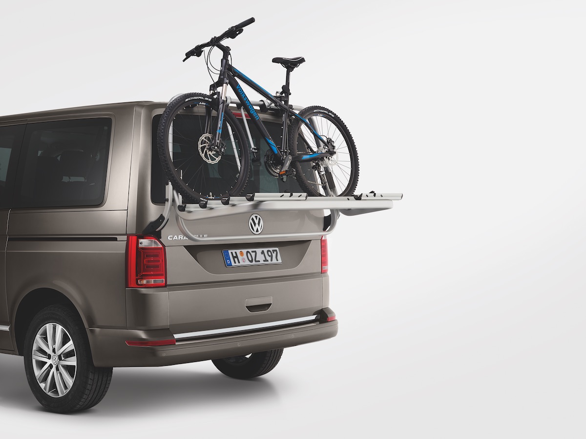 Vans aren’t just for work. You can get a range of tailgate and roof bicycle holders that are perfect for play