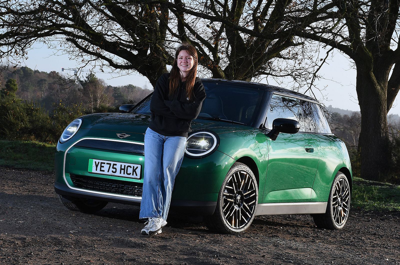 Eleanor with Mini Cooper Electric