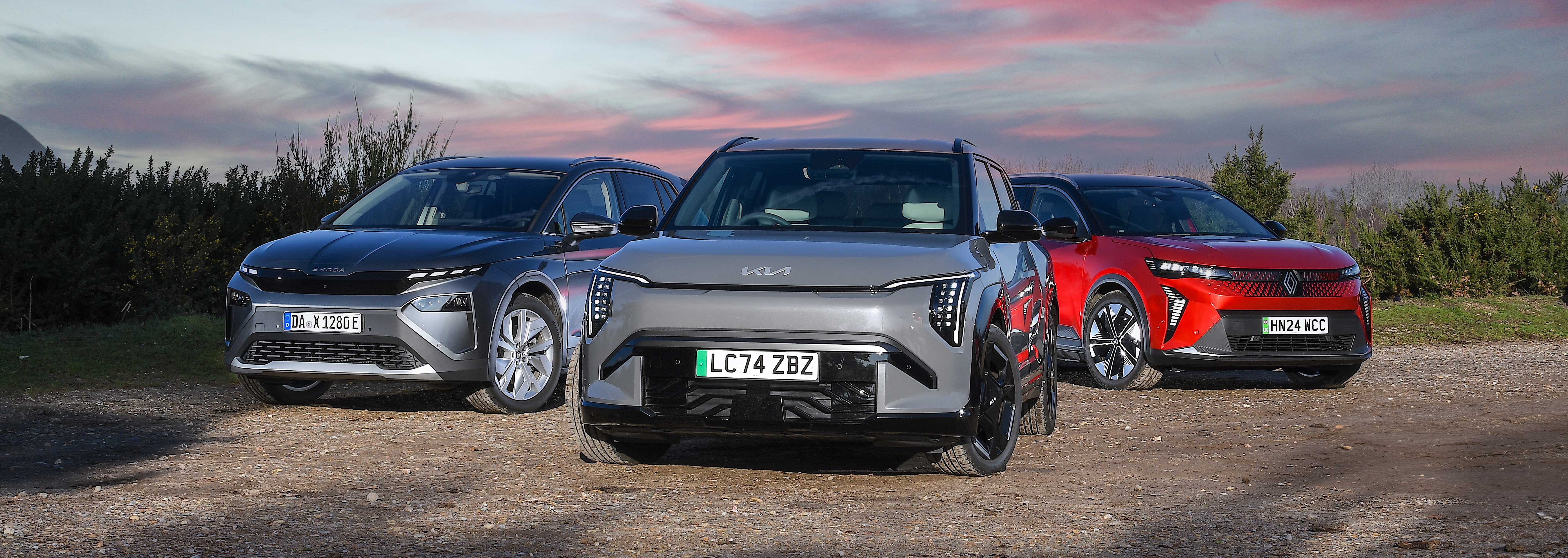 Kia EV3 vs Skoda Elroq vs Renault Scenic