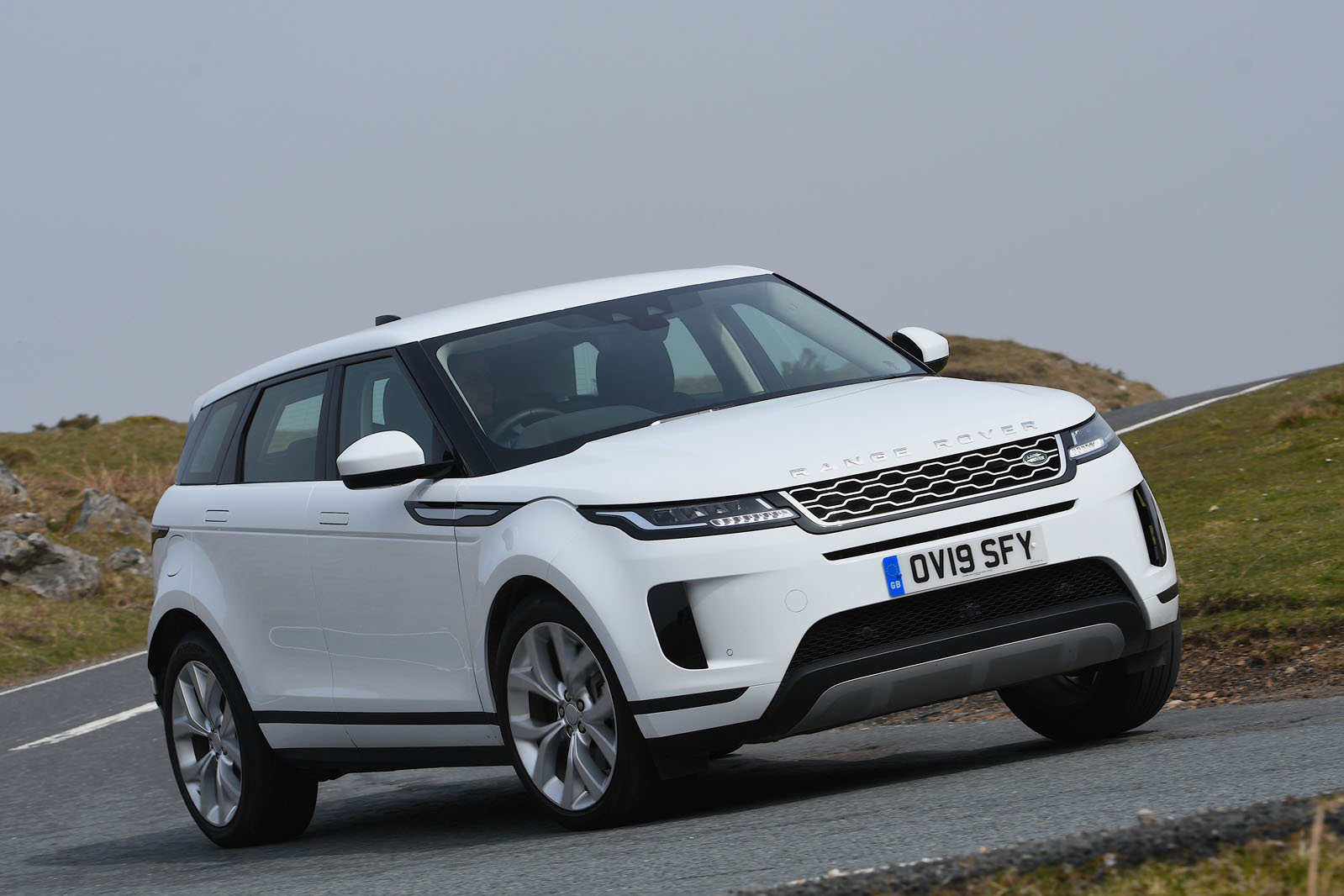 Range Rover Evoque driving