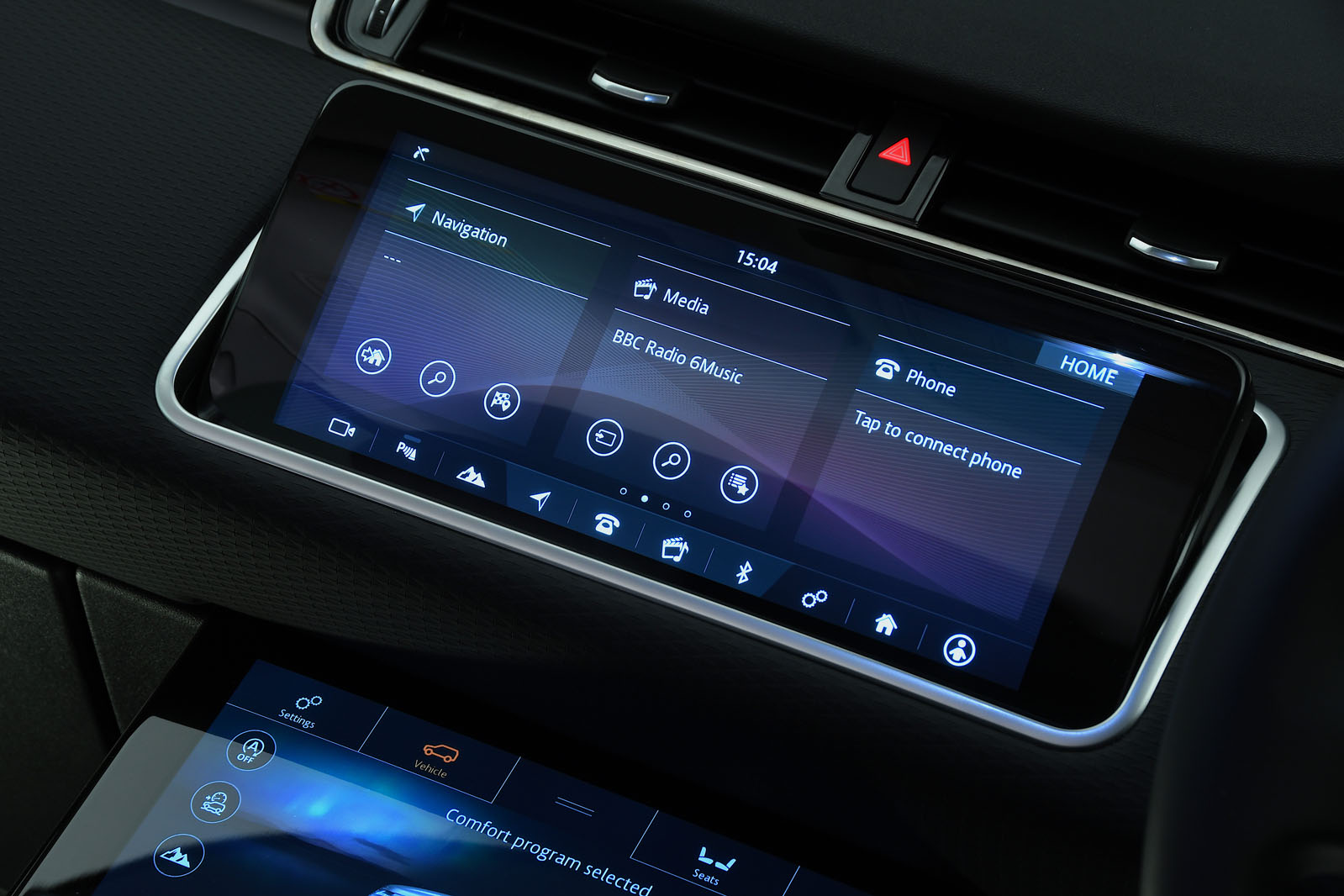 Range Rover Evoque infotainment