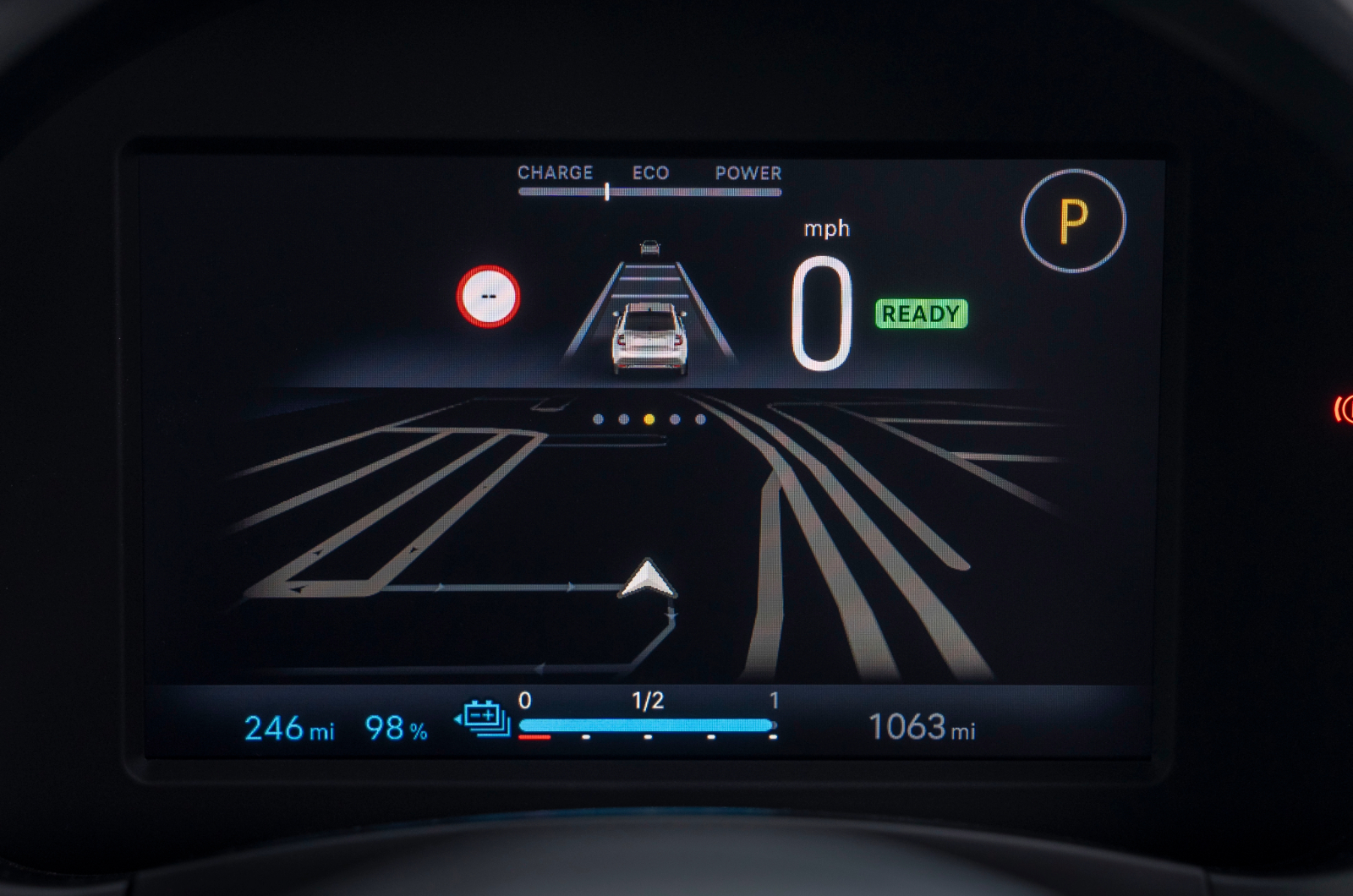 Fiat 600e driver display