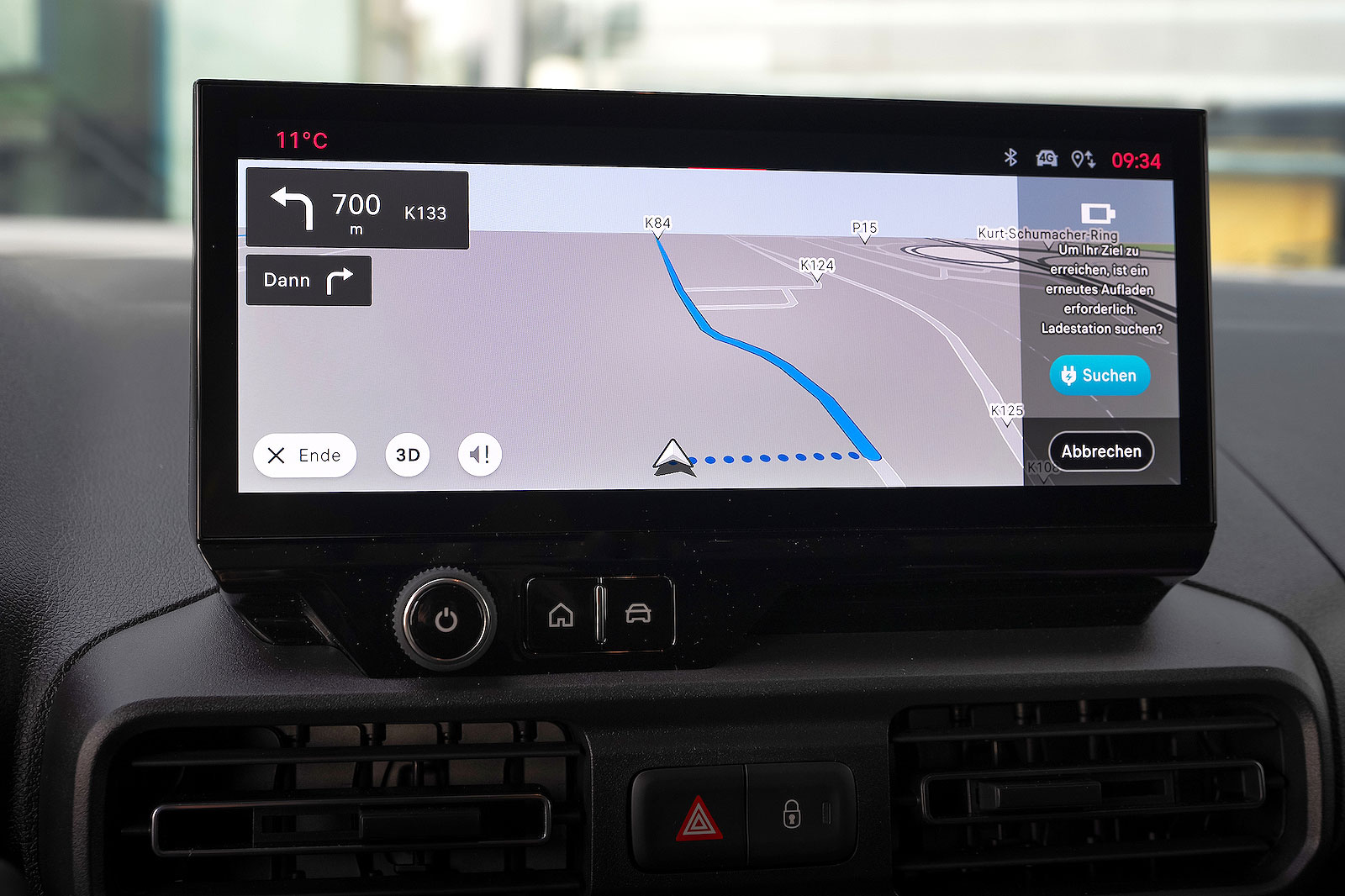 Fiat Doblo infotainment touchscreen
