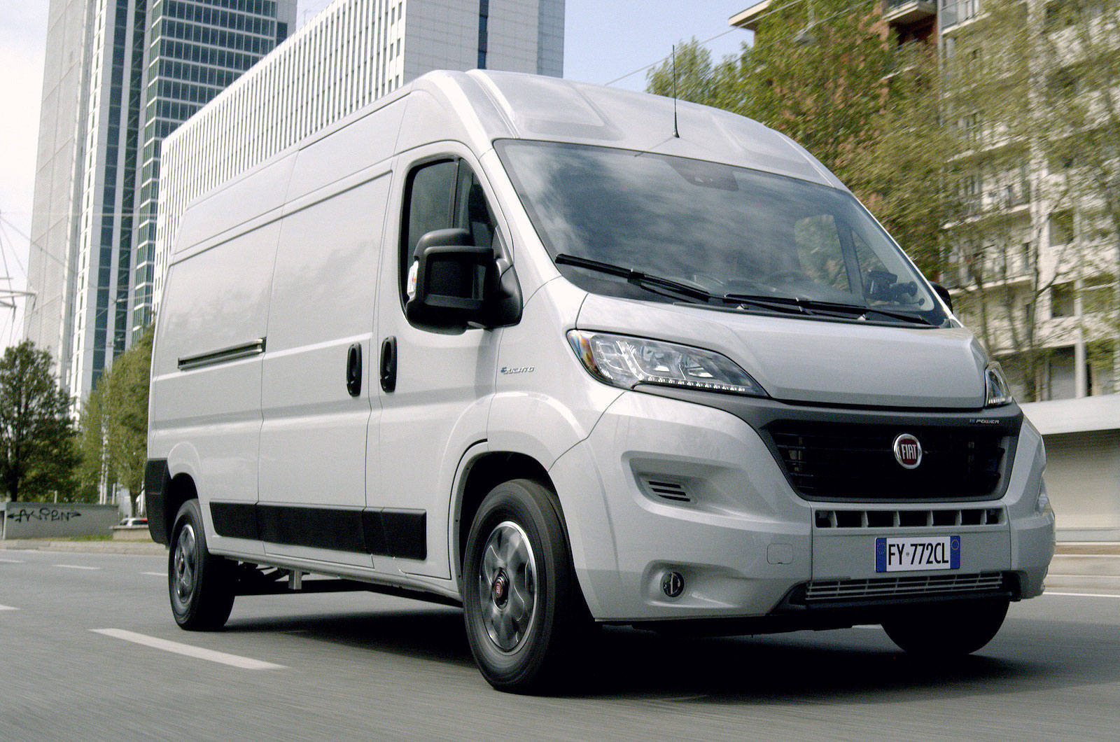 Fiat E-Ducato front right driving