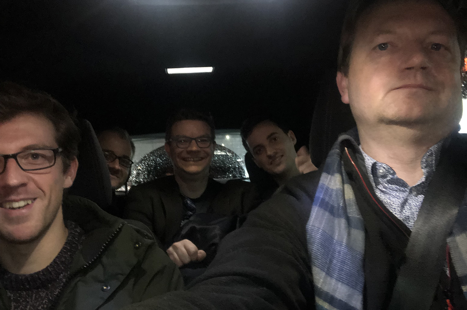 Ford Fiesta full of passengers