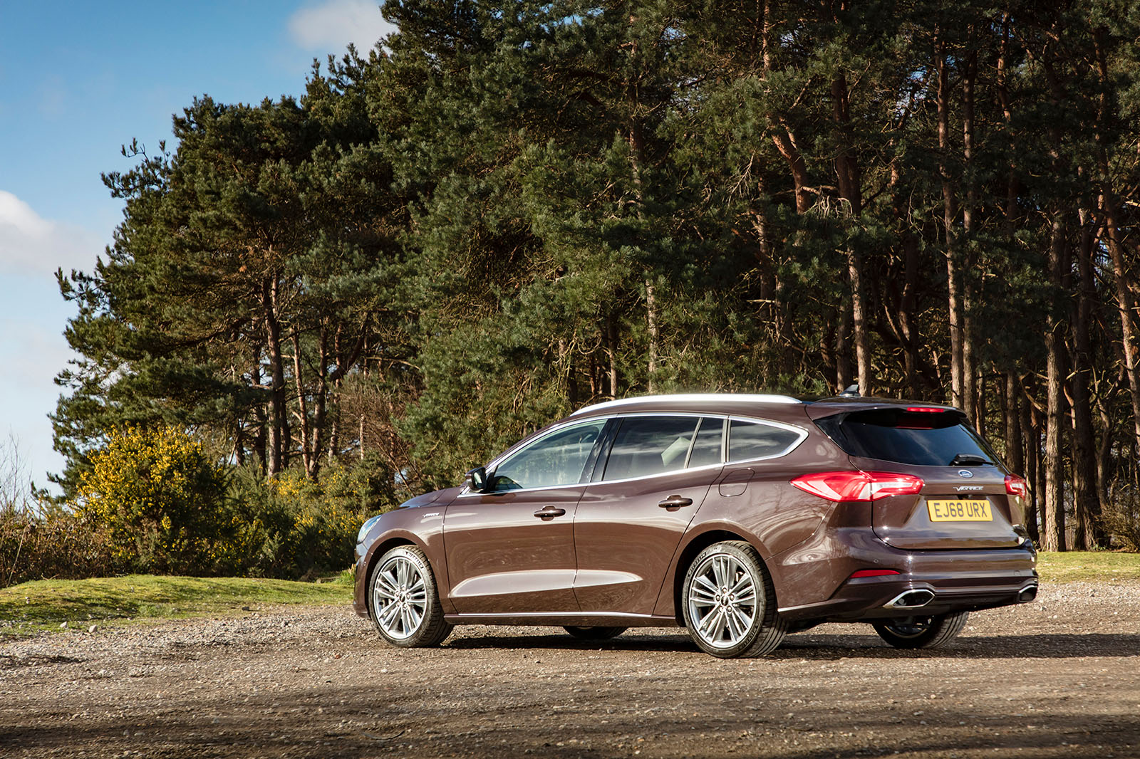 Ford Focus Estate 2019 wide exterior shot