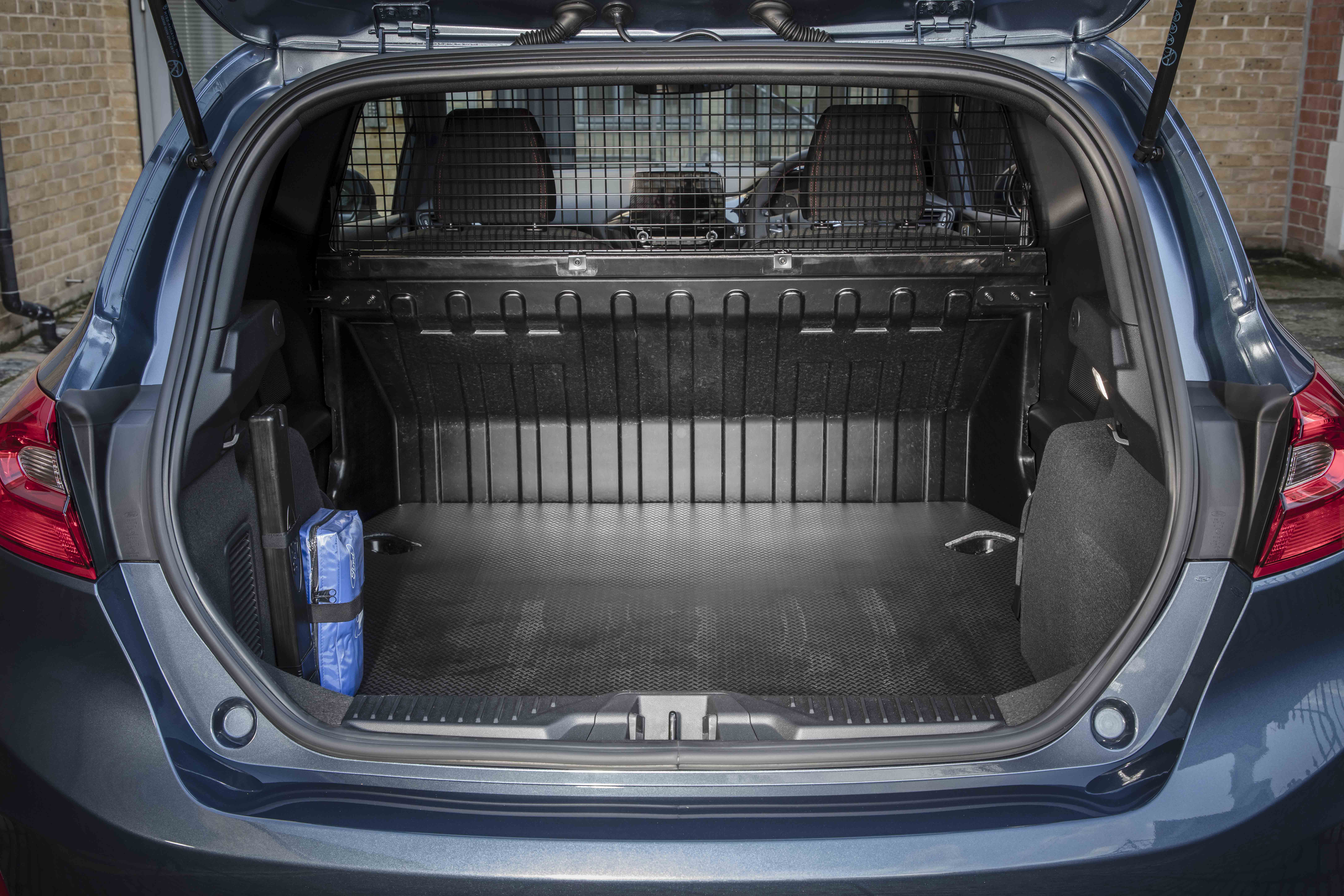 Ford Fiesta Van boot open load space