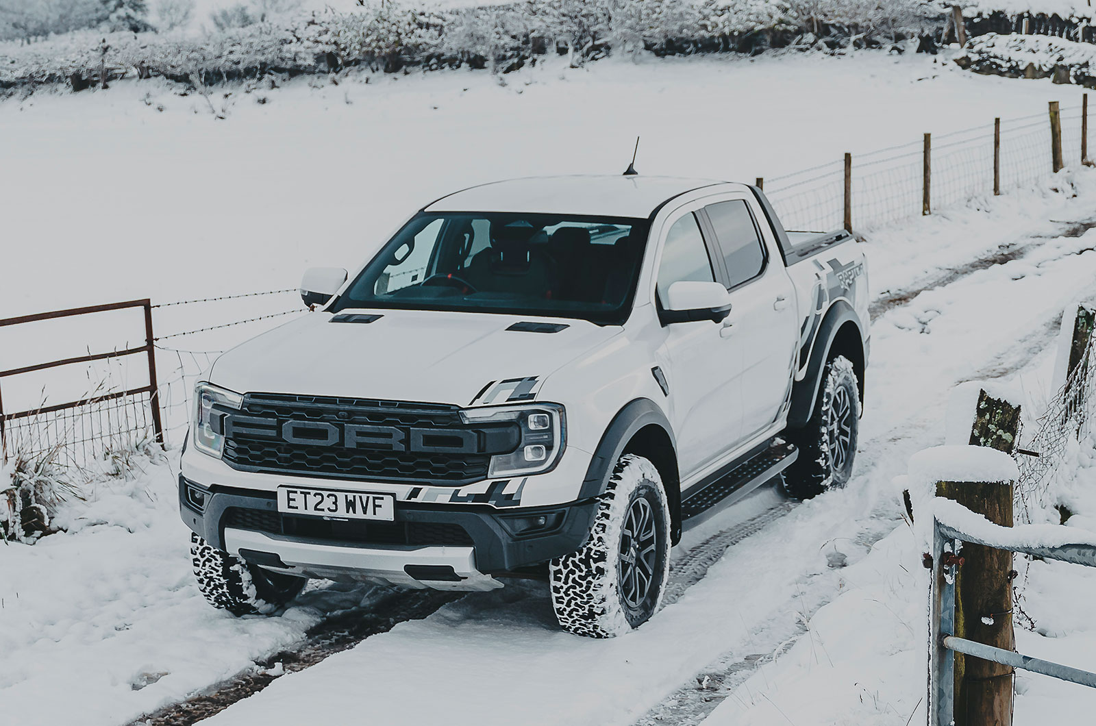 Ford Ranger Raptor in snow