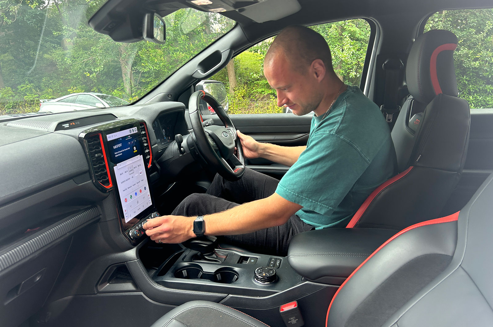 Ford Ranger Raptor pick-up truck interior with Max