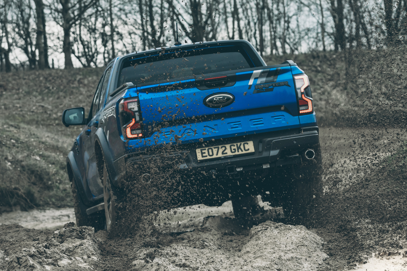 Ford Ranger Raptor off road, rear 2023