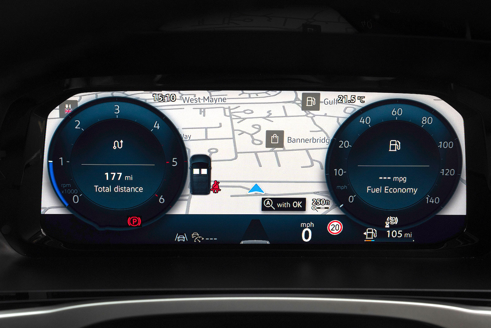 Ford Transit Connect SWB driver display